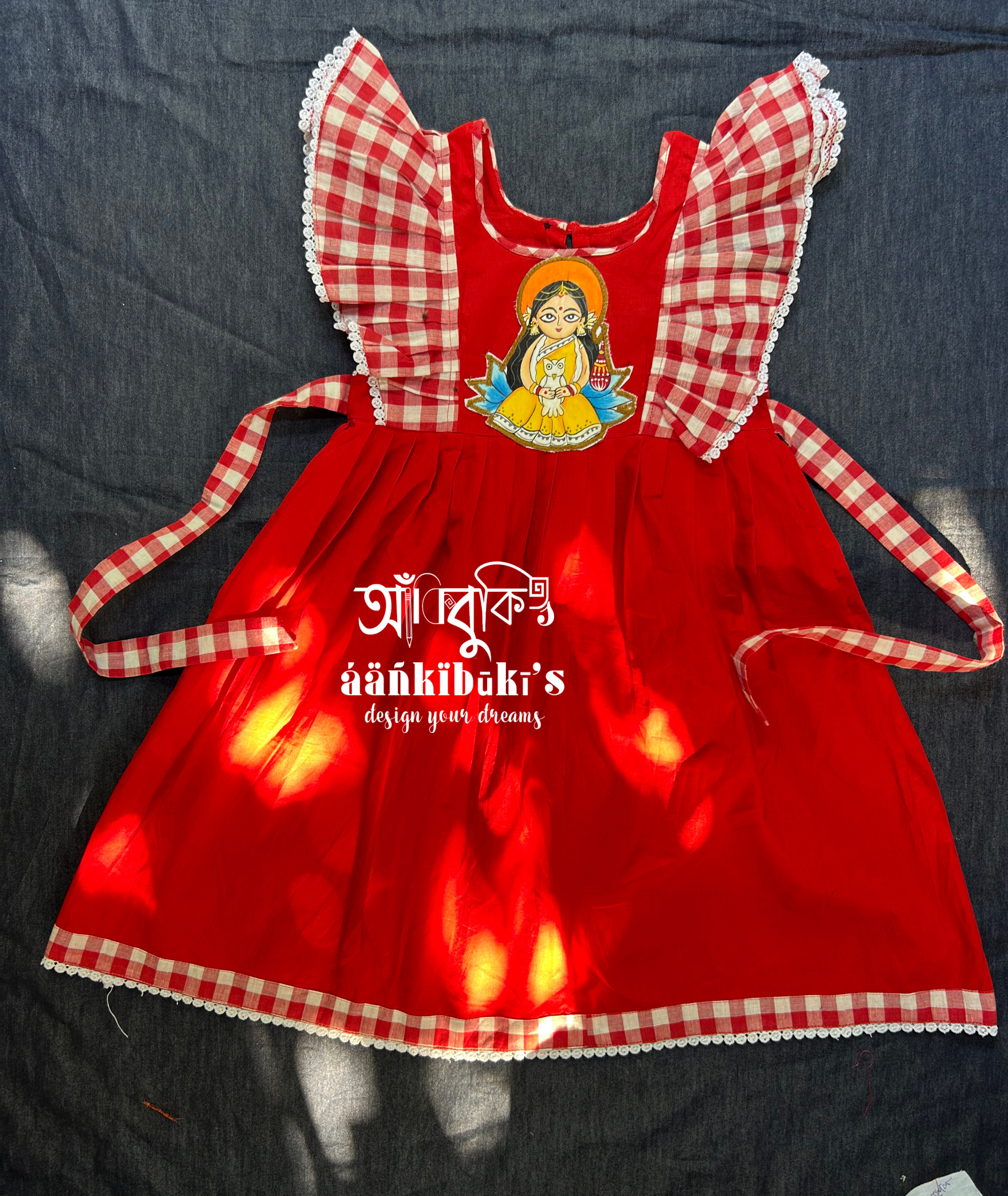 Red Checked Kids' Dress