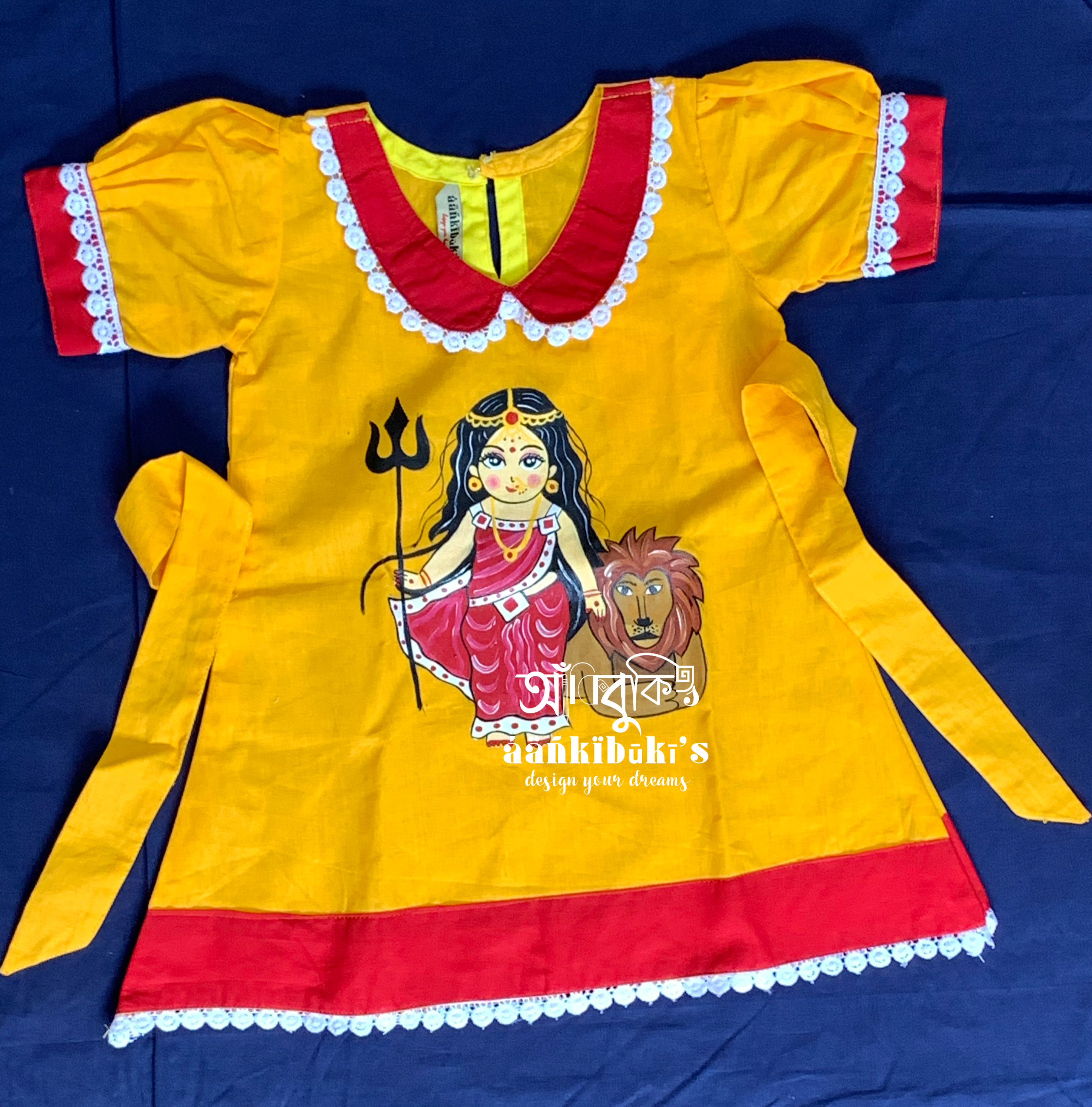 Golden Yellow Durga Dress