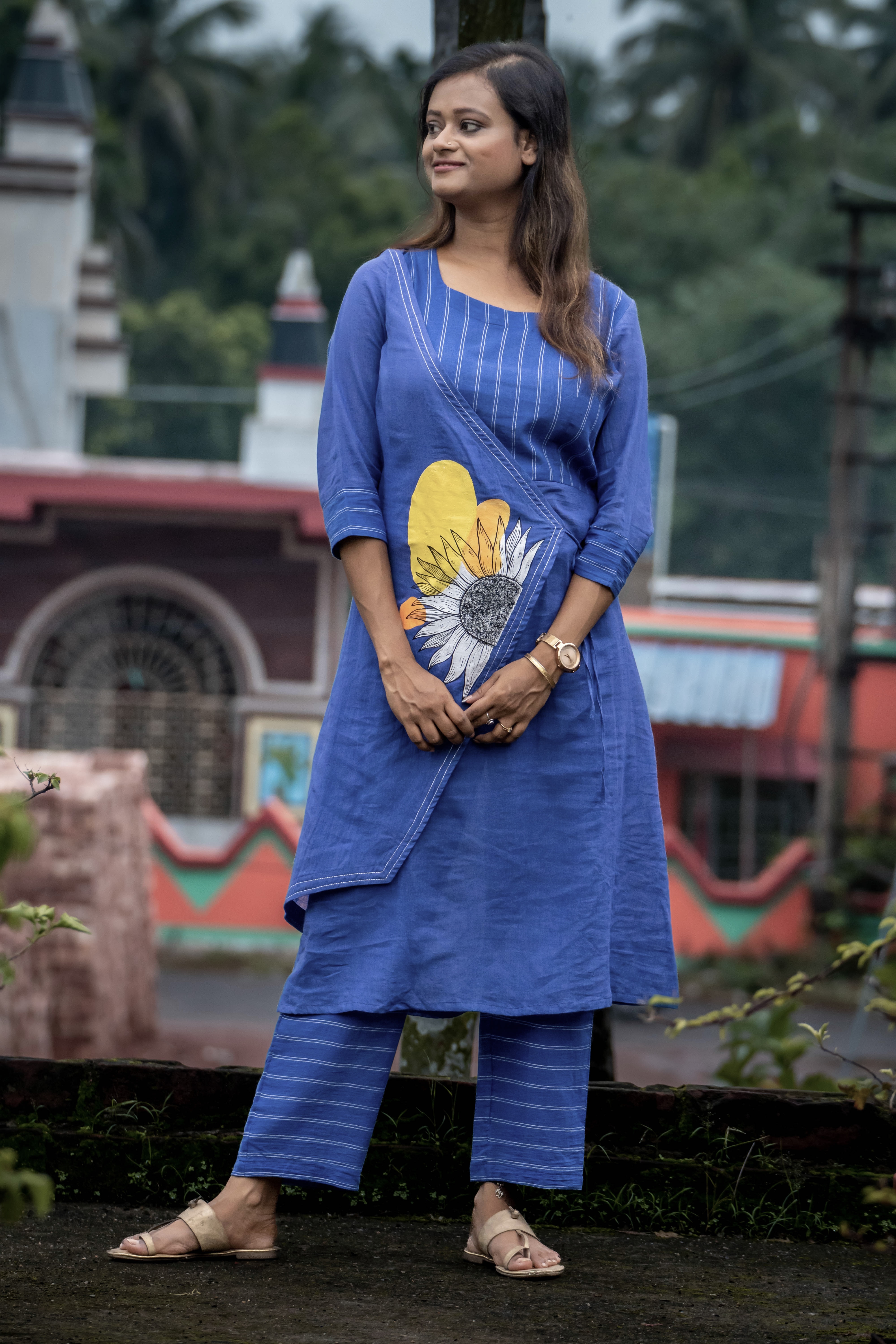 Handloom Sunflower Coord Set