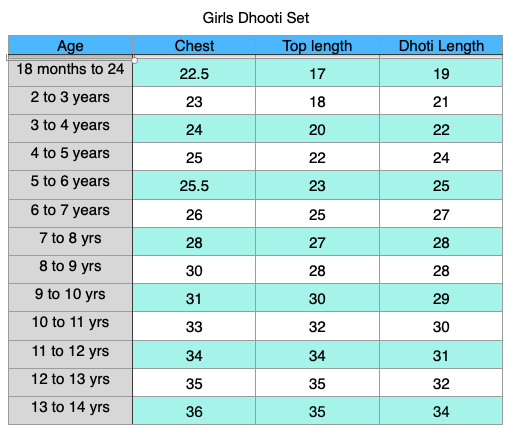 Girls' Designer Dhoti Set