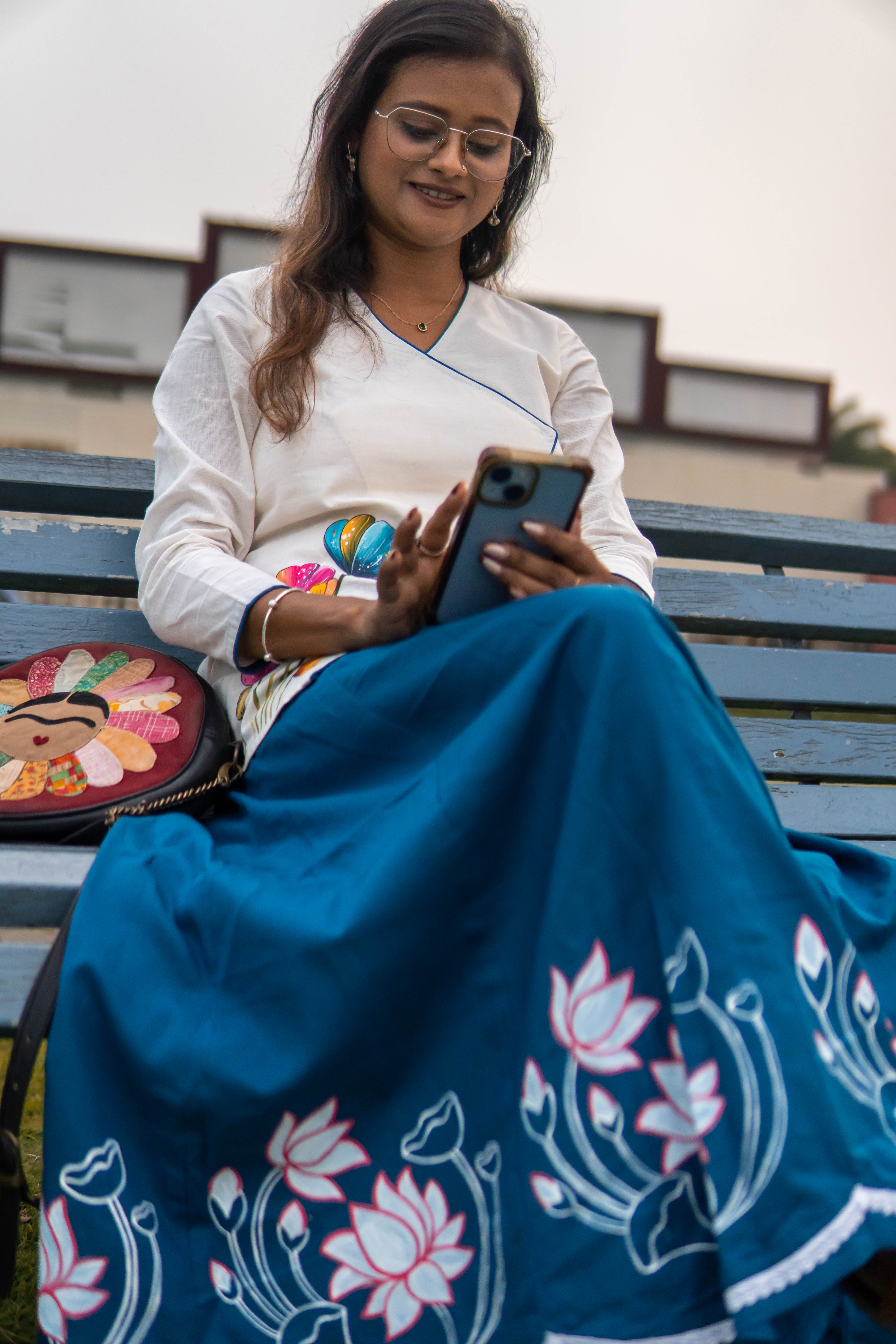 Handcrafted Floral Maxi Skirt