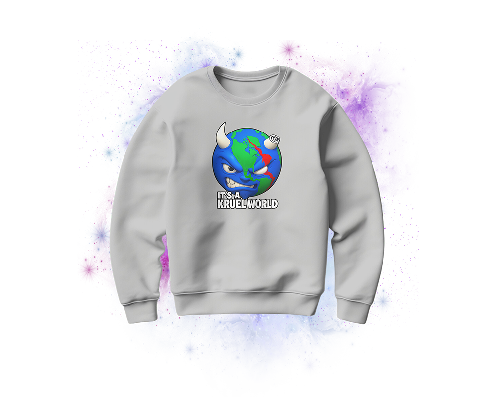 Sweatshirt - Kruel World Globe