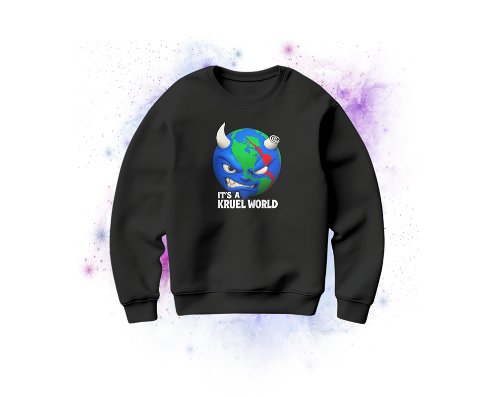 Sweatshirt - Kruel World Globe