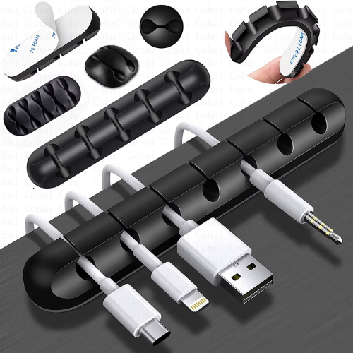 🎉 Silicone Cable Organizer Clips – Tidy Up Your Space in Style! 🎉