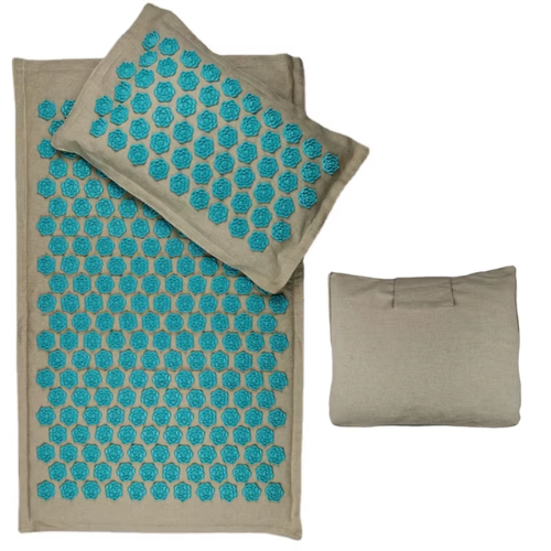 🌿 Lotus Spike Acupressure Mat & Pillow Set – Natural Relaxation at Home! 🌿