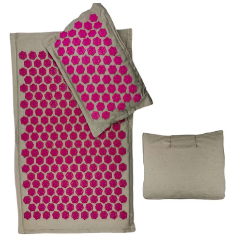 🌿 Lotus Spike Acupressure Mat & Pillow Set – Natural Relaxation at Home! 🌿