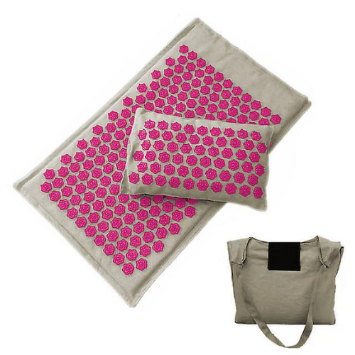 🌿 Lotus Spike Acupressure Mat & Pillow Set – Natural Relaxation at Home! 🌿