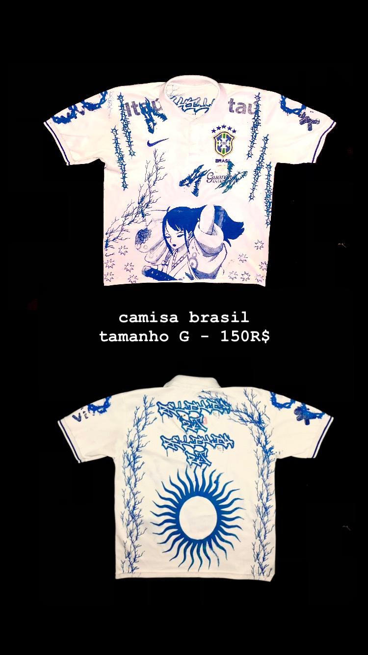 Camisa Brasil Polo azul