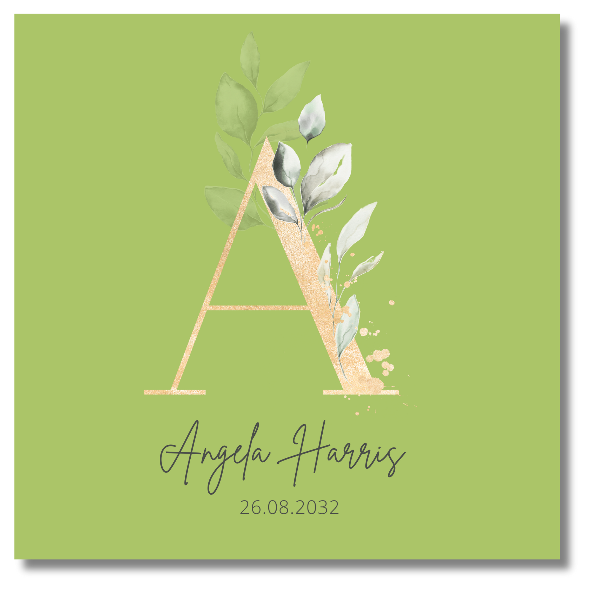Personalized Decorative Print - 8 x 8 in