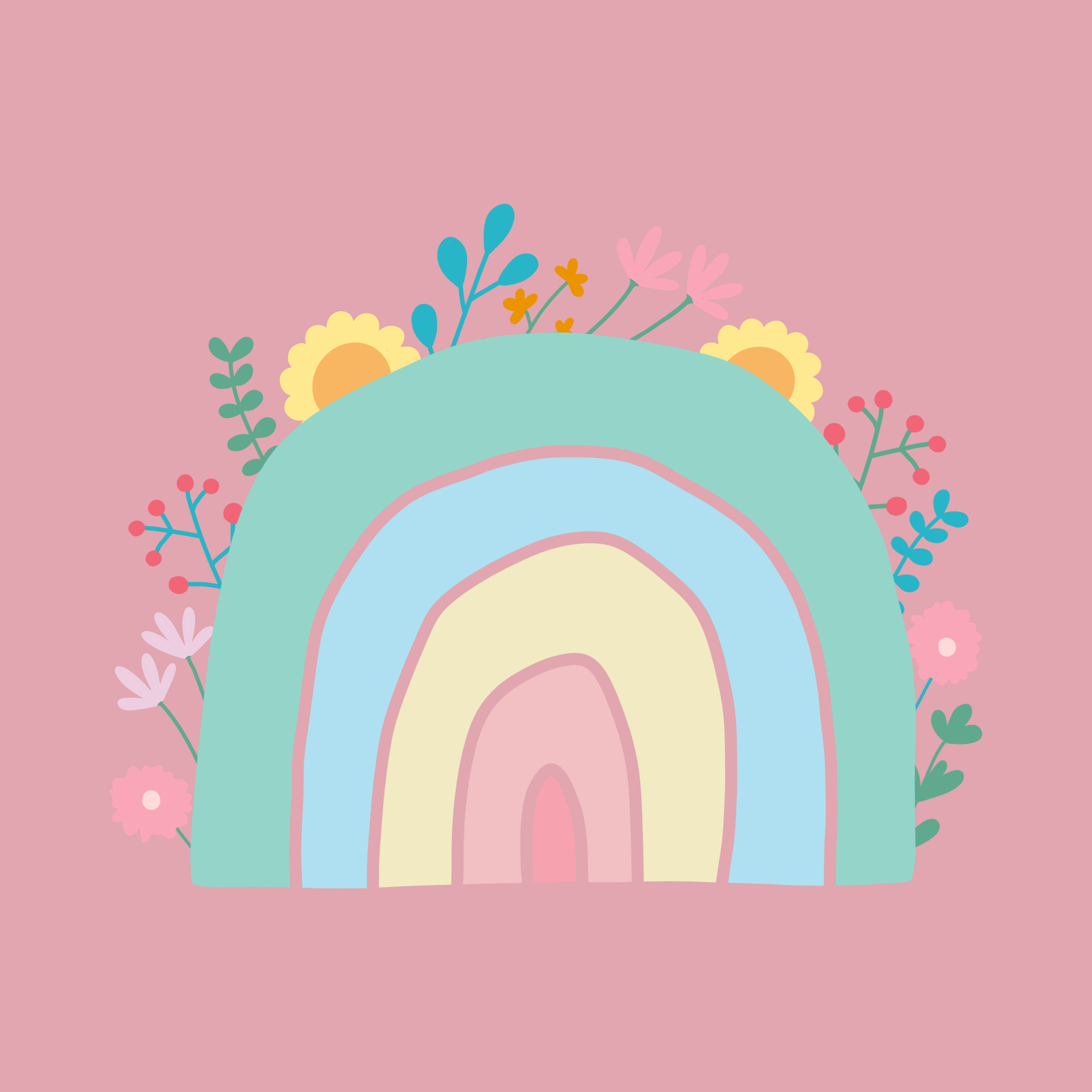 Rainbow Decorative Art