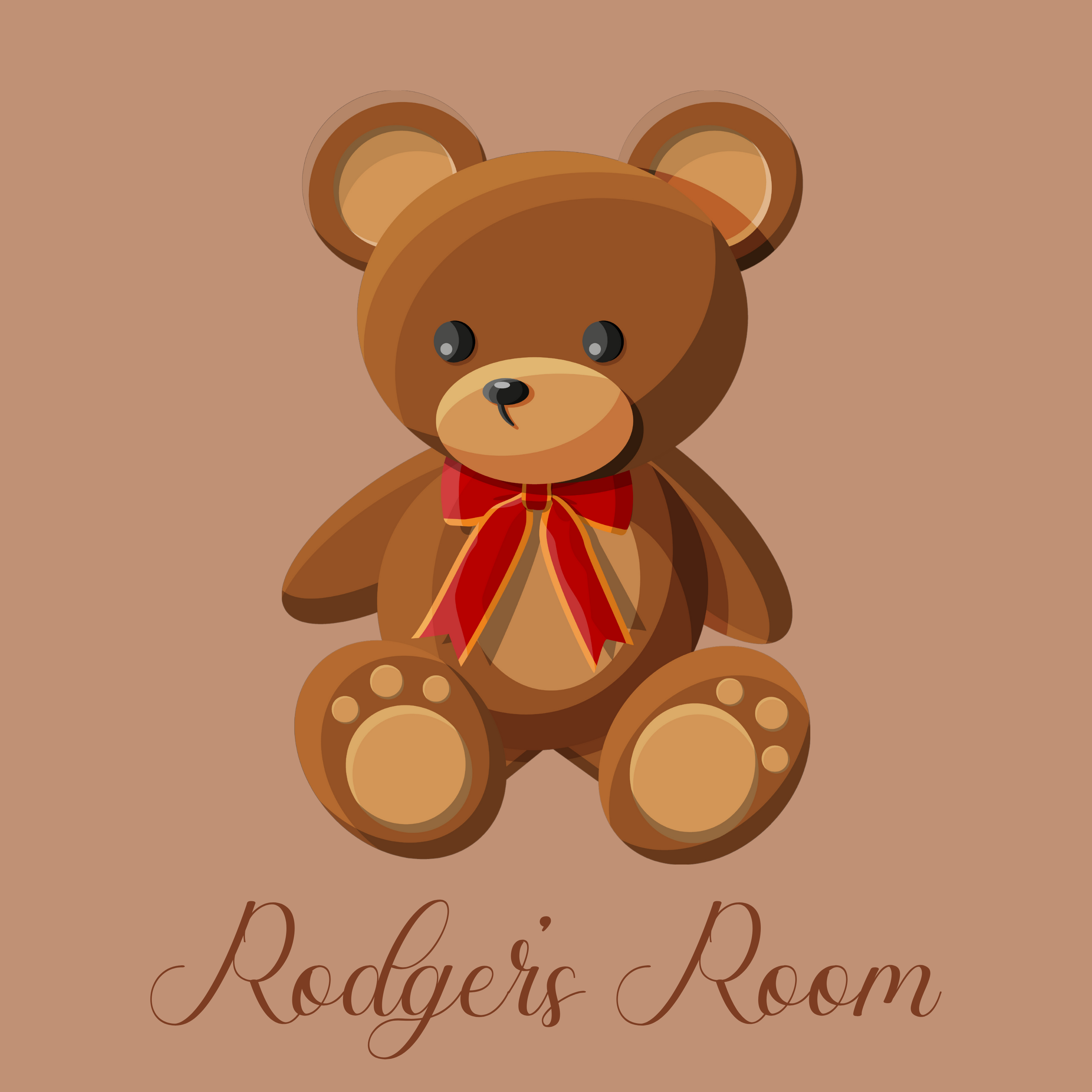 Custom Children's Room Sign - Teddy Bear