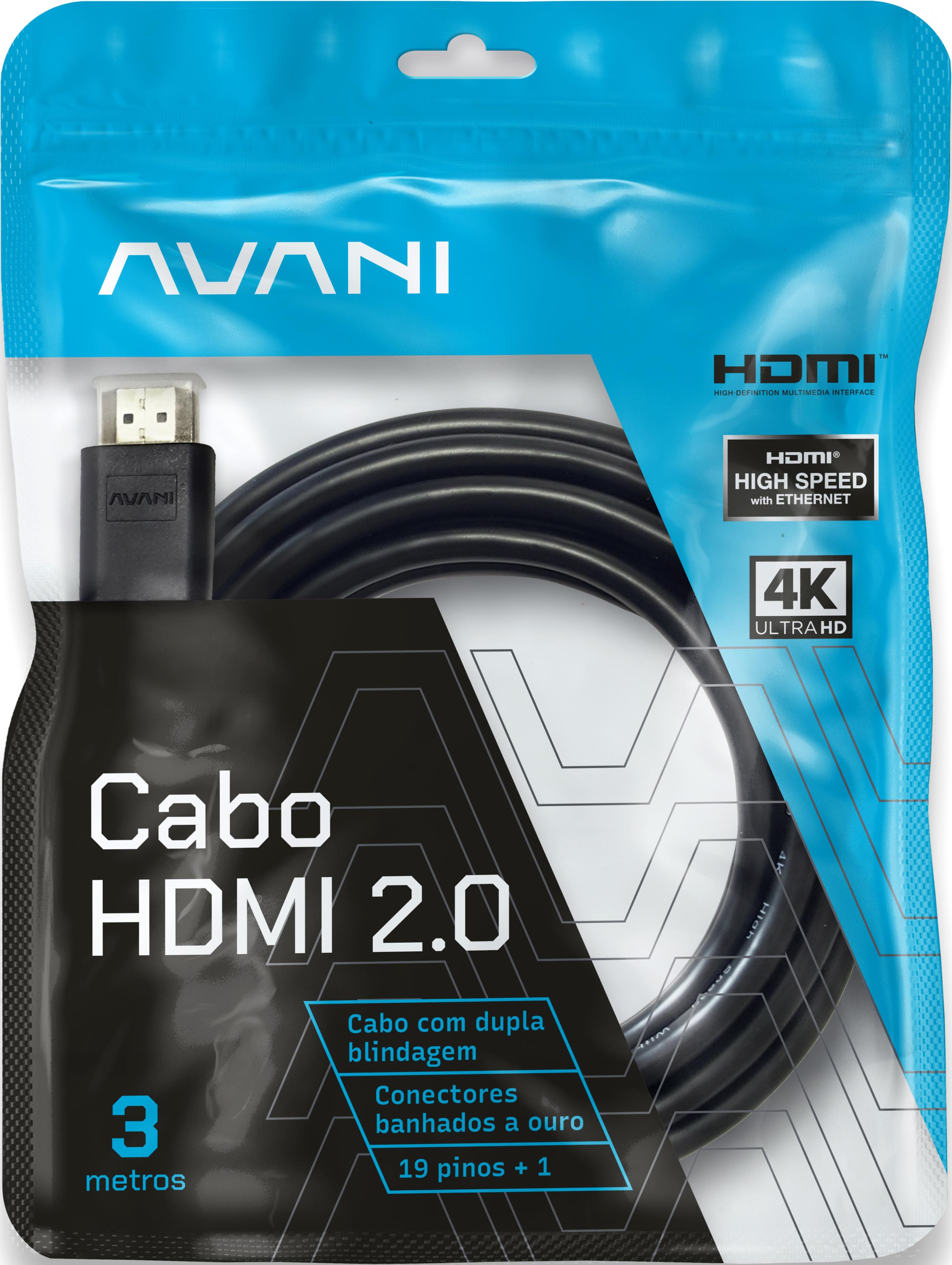 Cabo HDMI 2.0 - 3 Metros