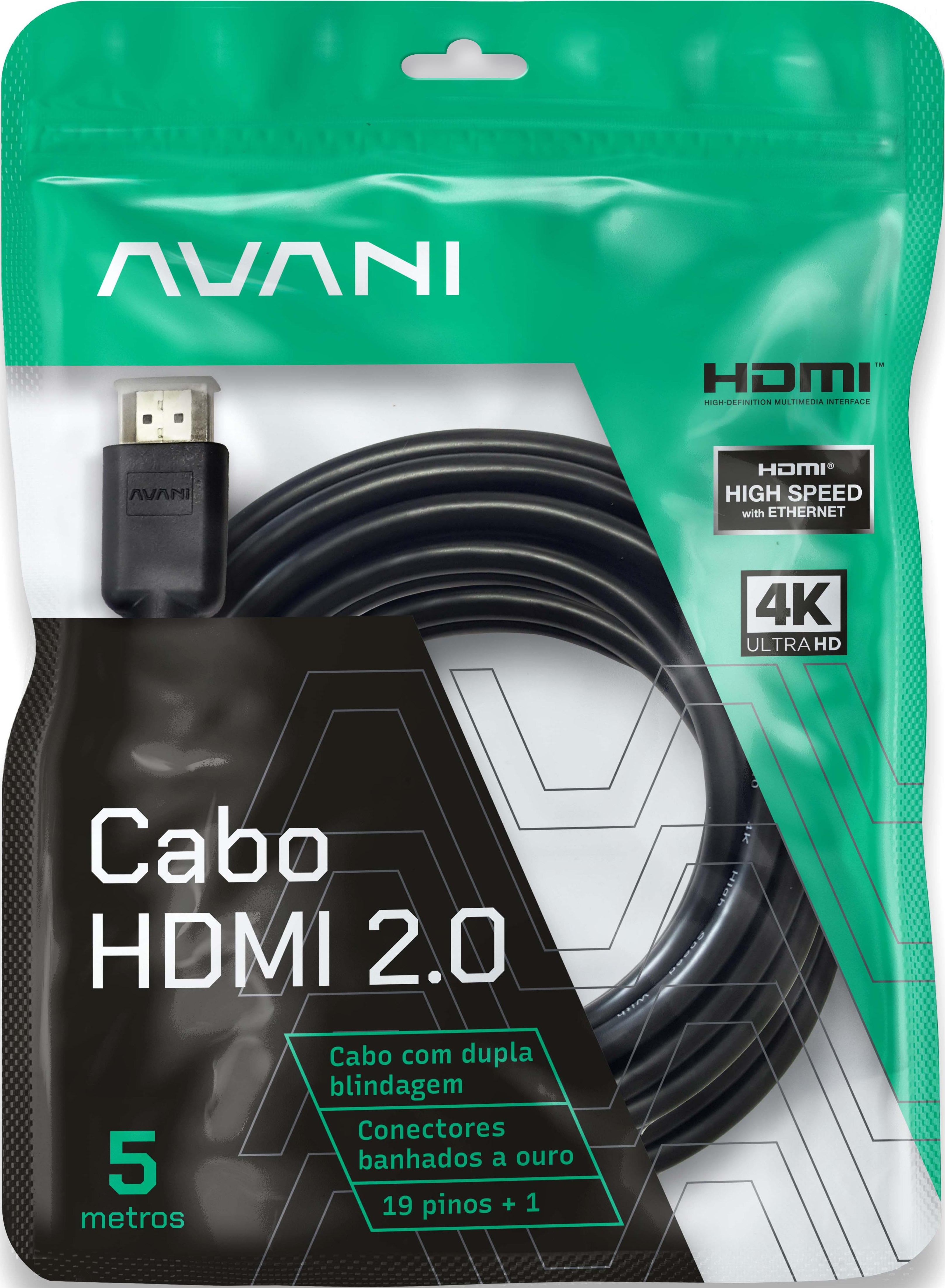 Cabo HDMI 2.0 - 5 Metros