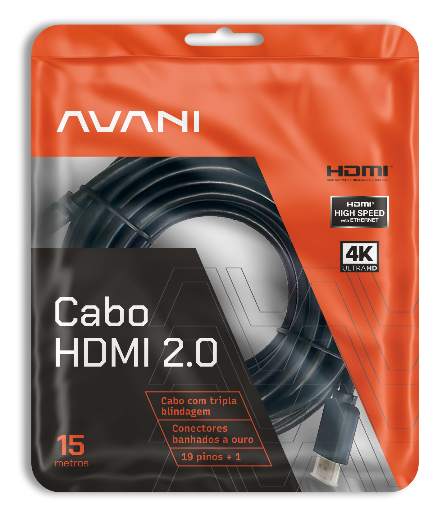 Cabo HDMI 2.0 - 15 Metros
