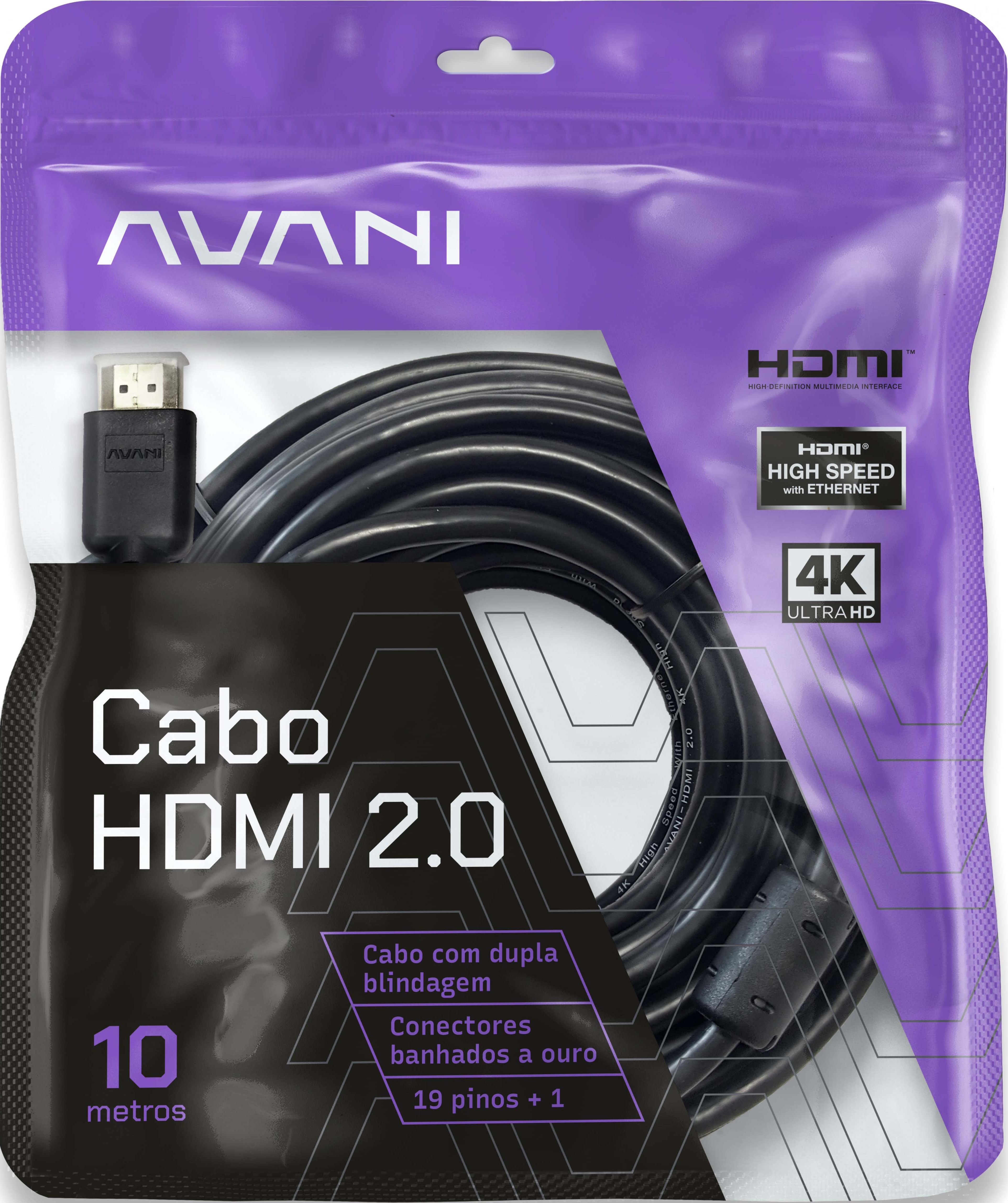 Cabo HDMI 2.0 - 10 Metros