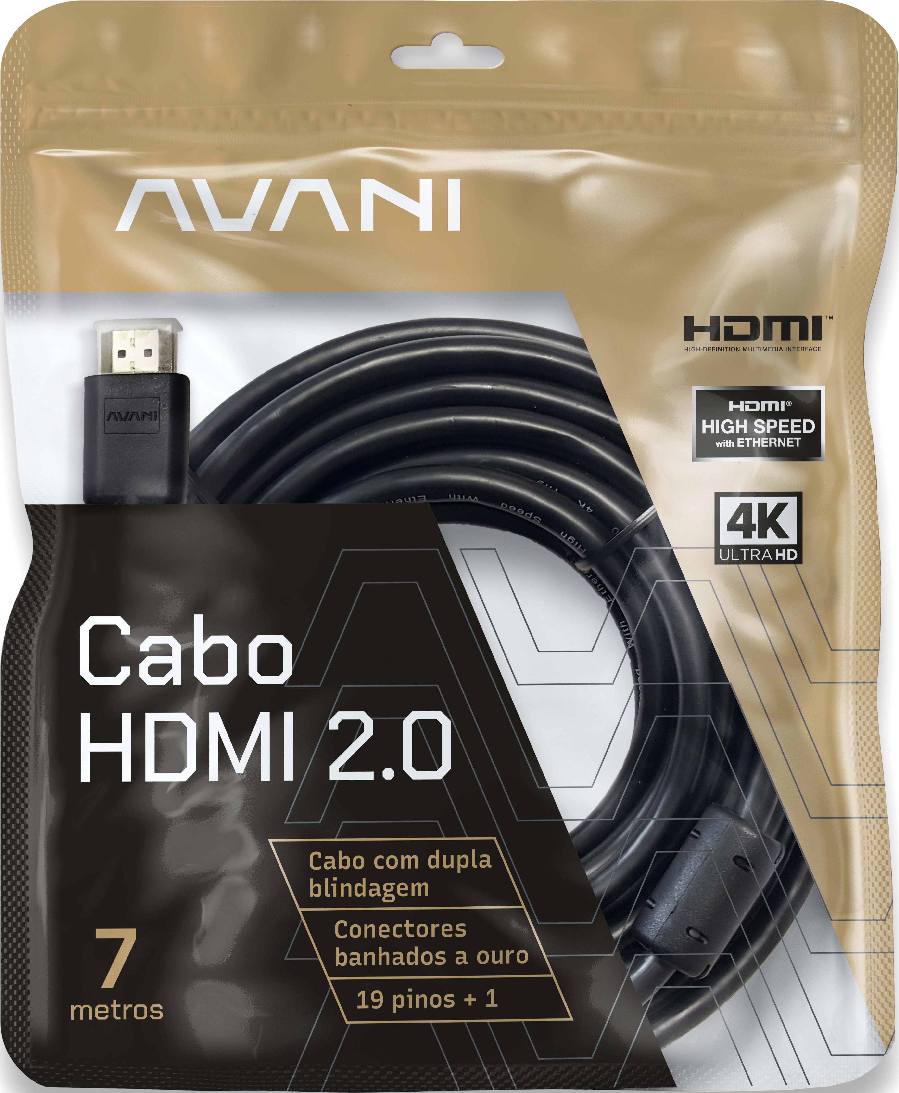 Cabo HDMI 2.0 - 7 Metros