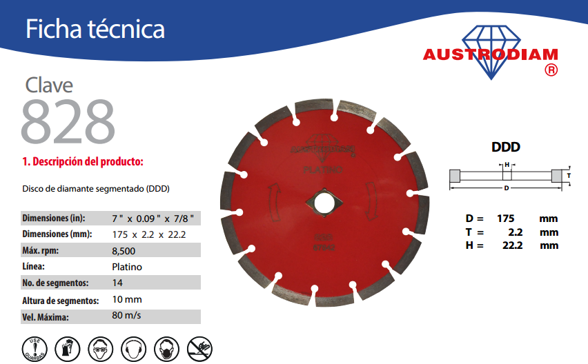 Disco de Diamante Austromex 1520