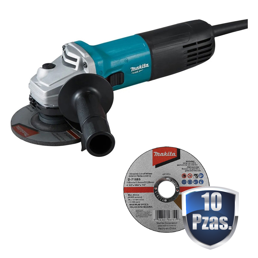 MiniEsmeriladora Makita M9507B + 10 Discos