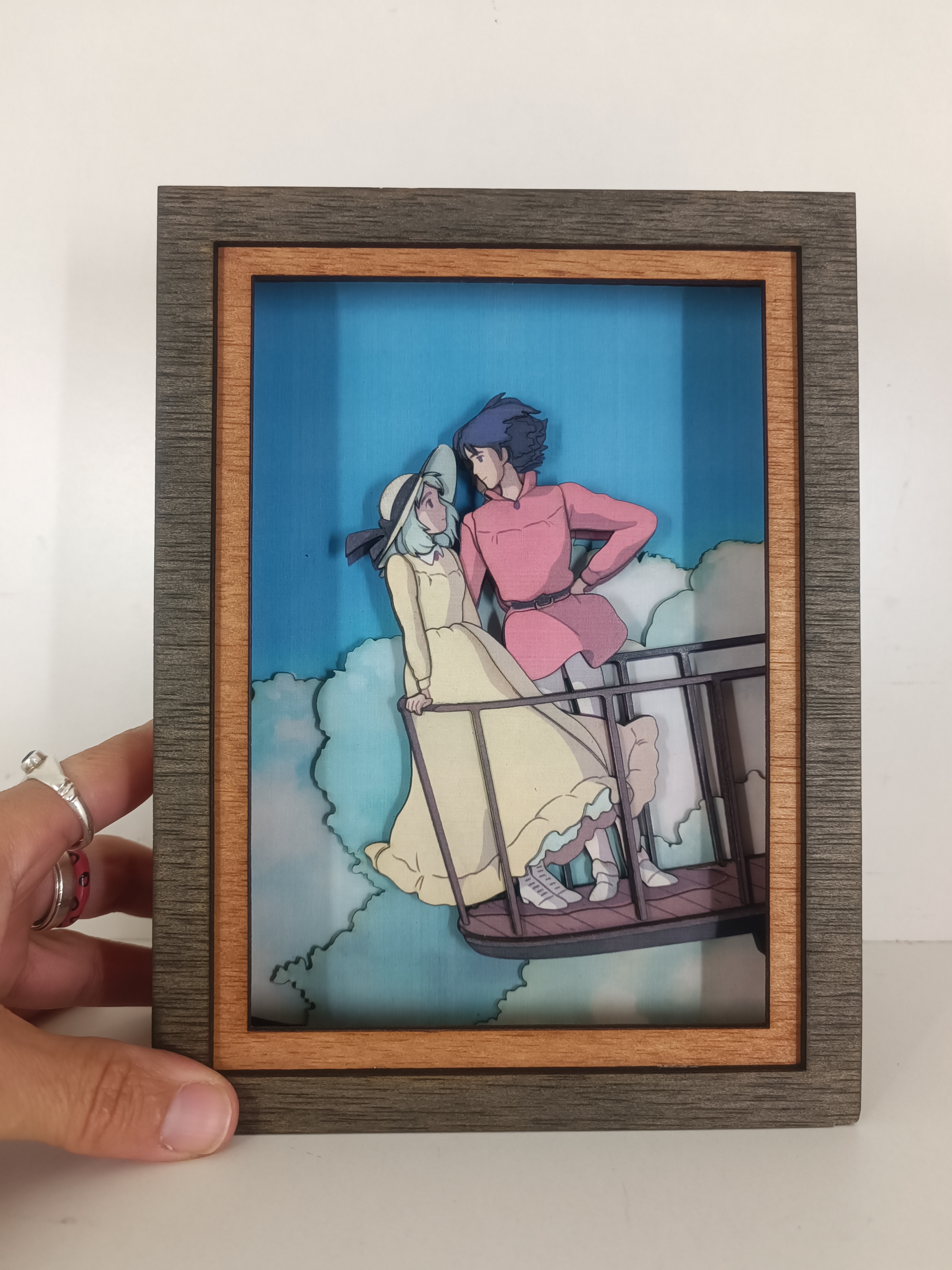 Lámpara Howl y Sophie Balcón Castillo Ambulante (Howl's Moving Castle)