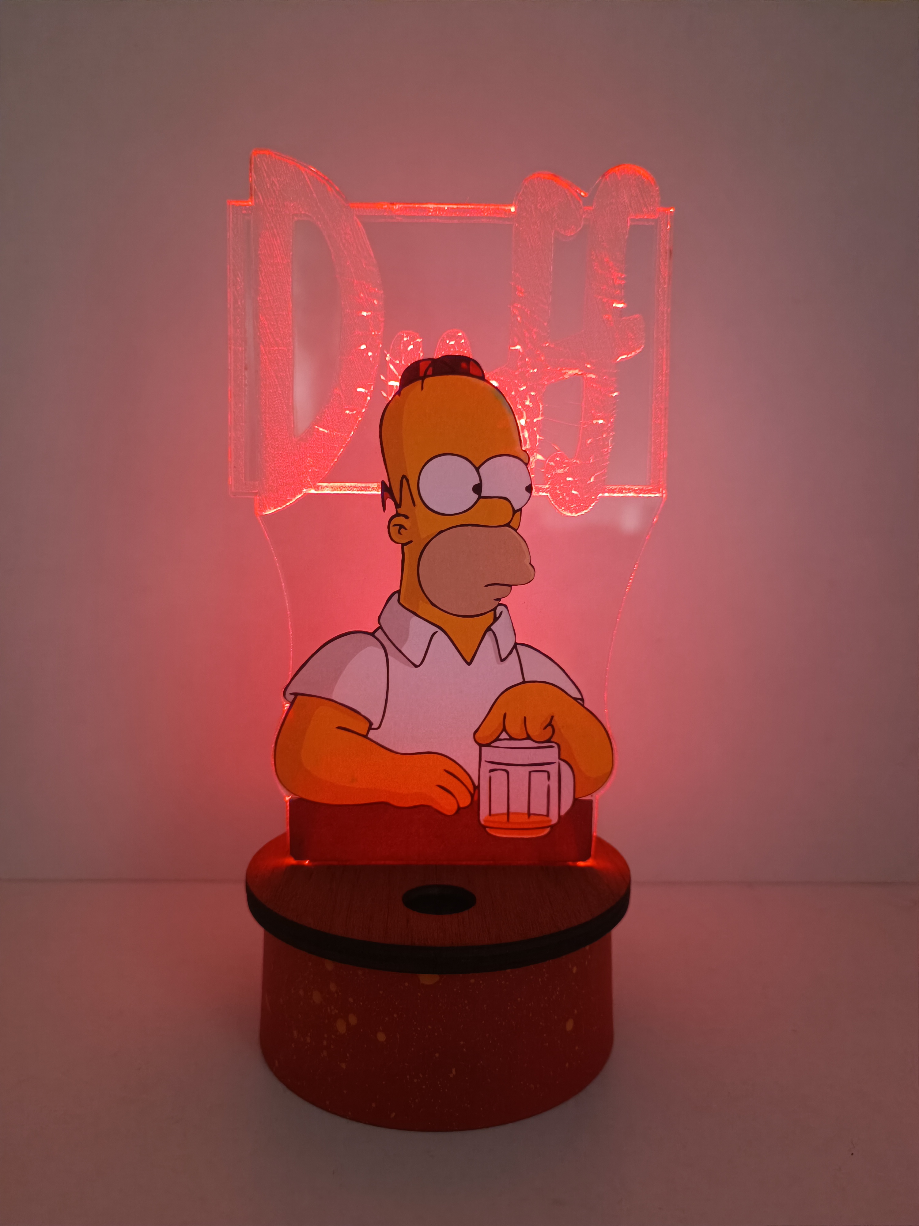 Lámpara Acrílico Los Simpson