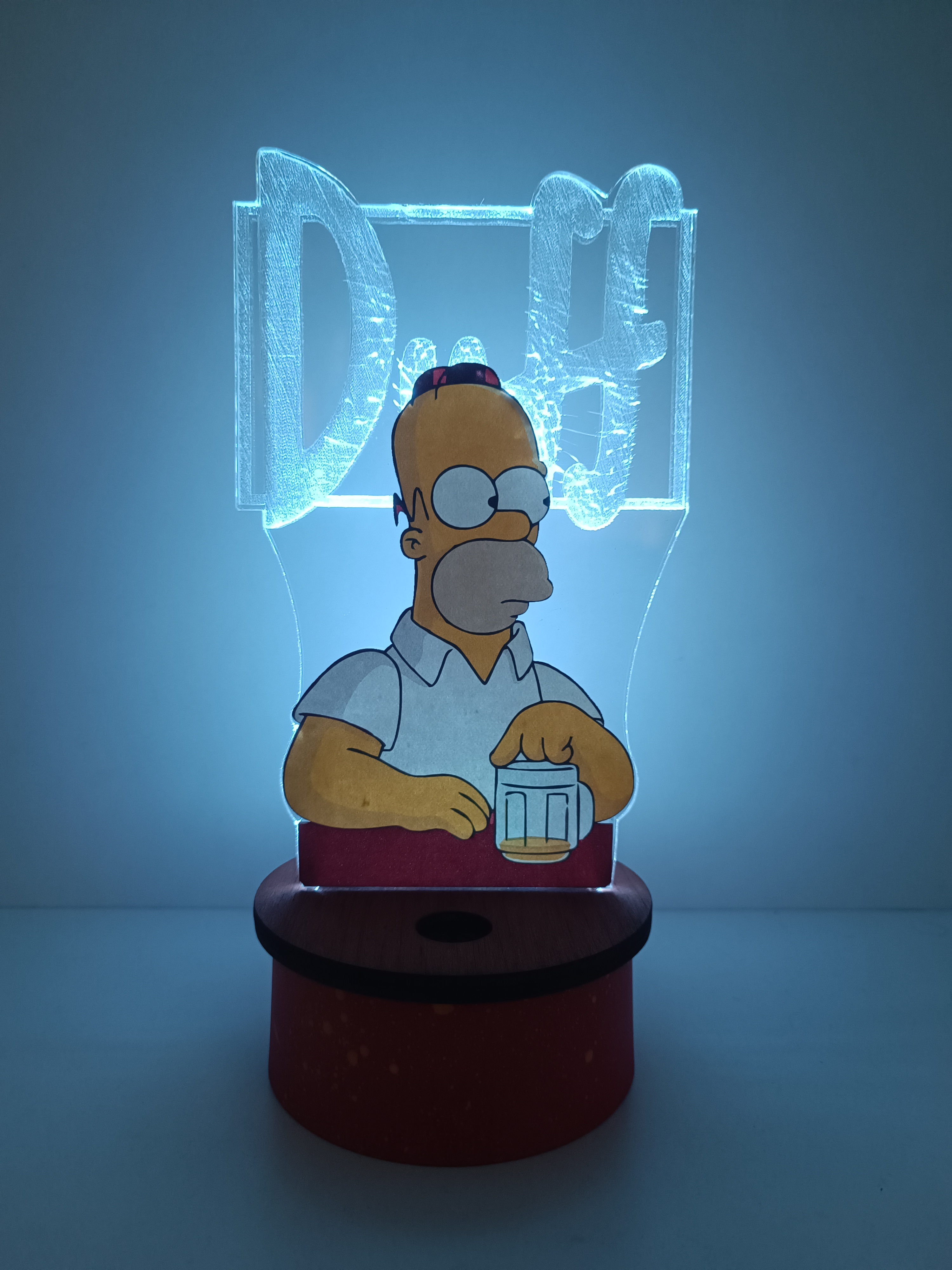 Lámpara Acrílico Los Simpson