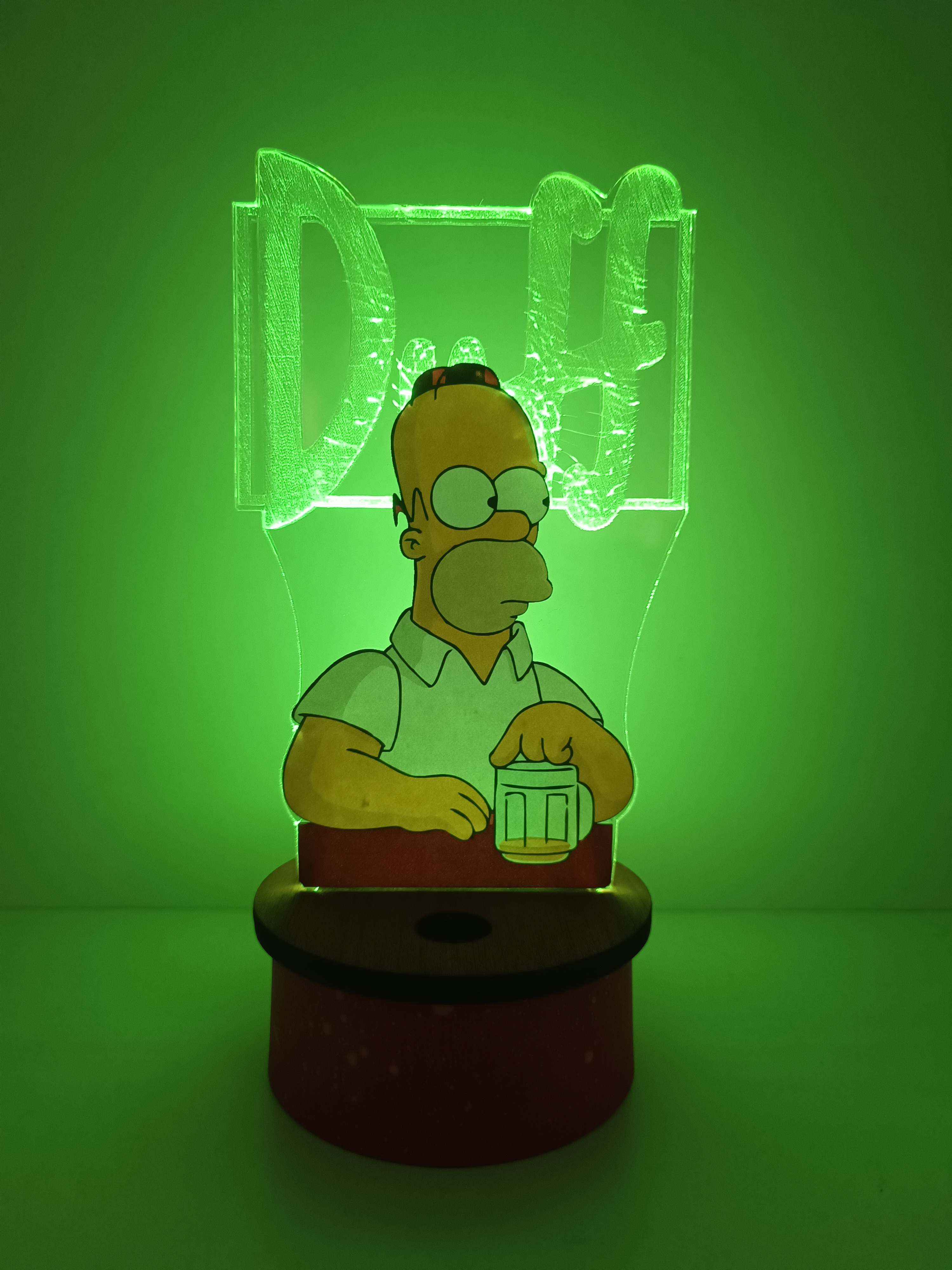 Lámpara Acrílico Los Simpson