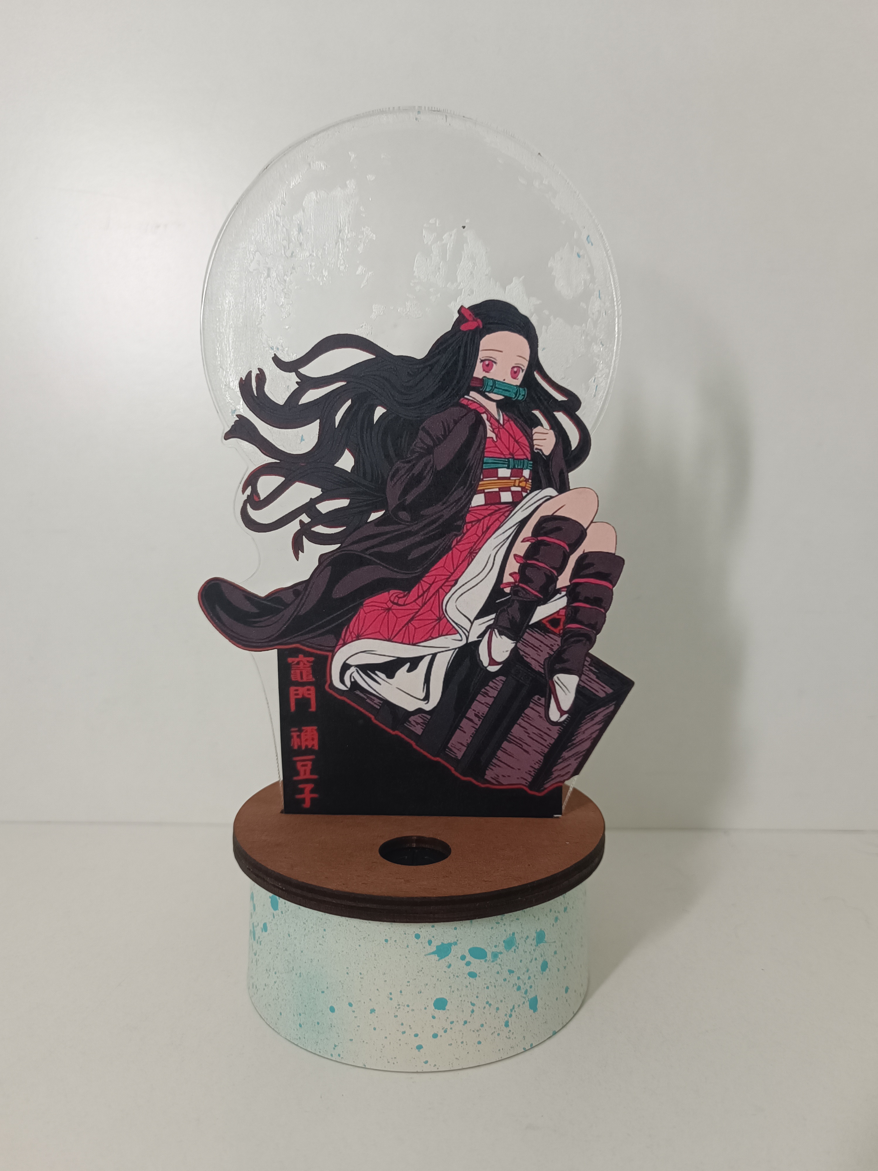 Lámpara Acrílico Nezuko Kimetsu No Yaiba