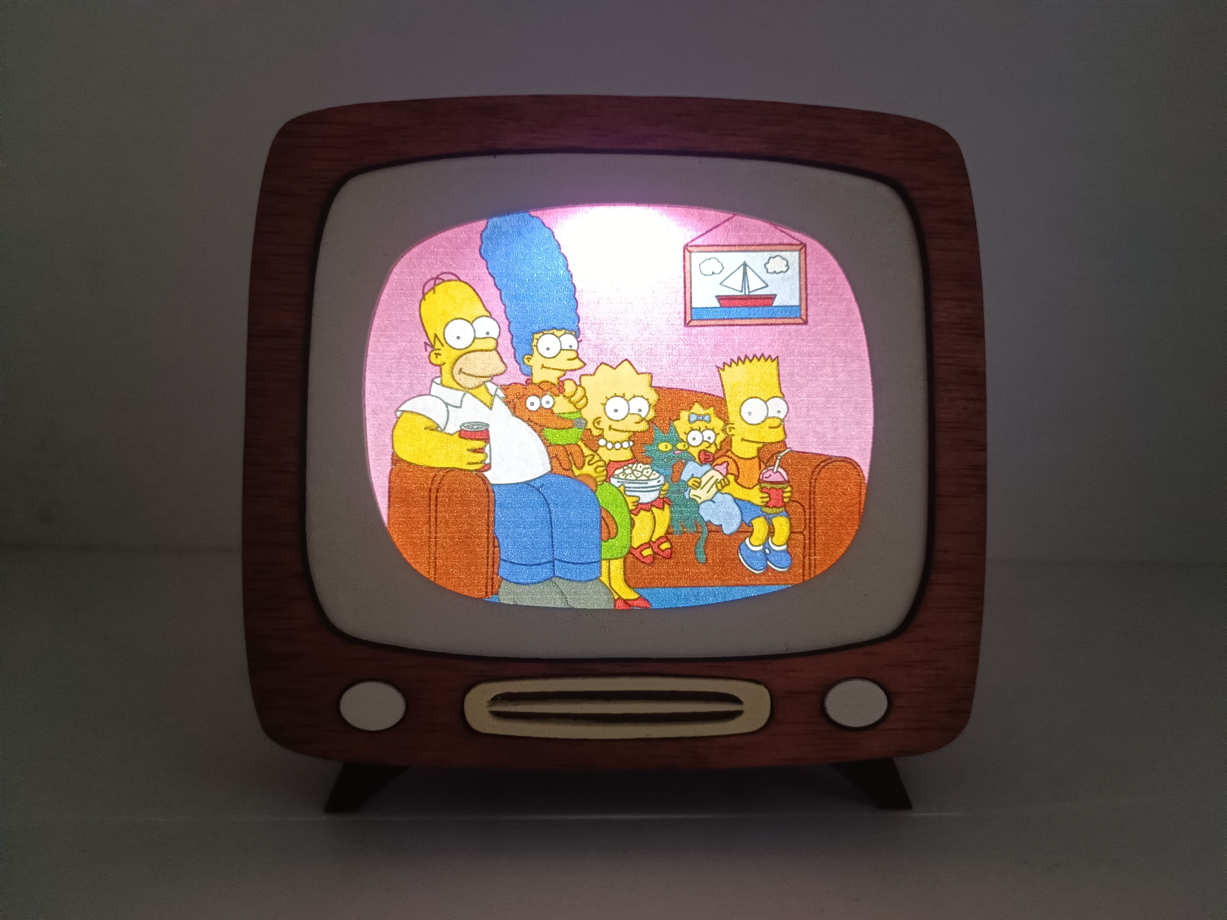 Lámpara TV Los Simpsons