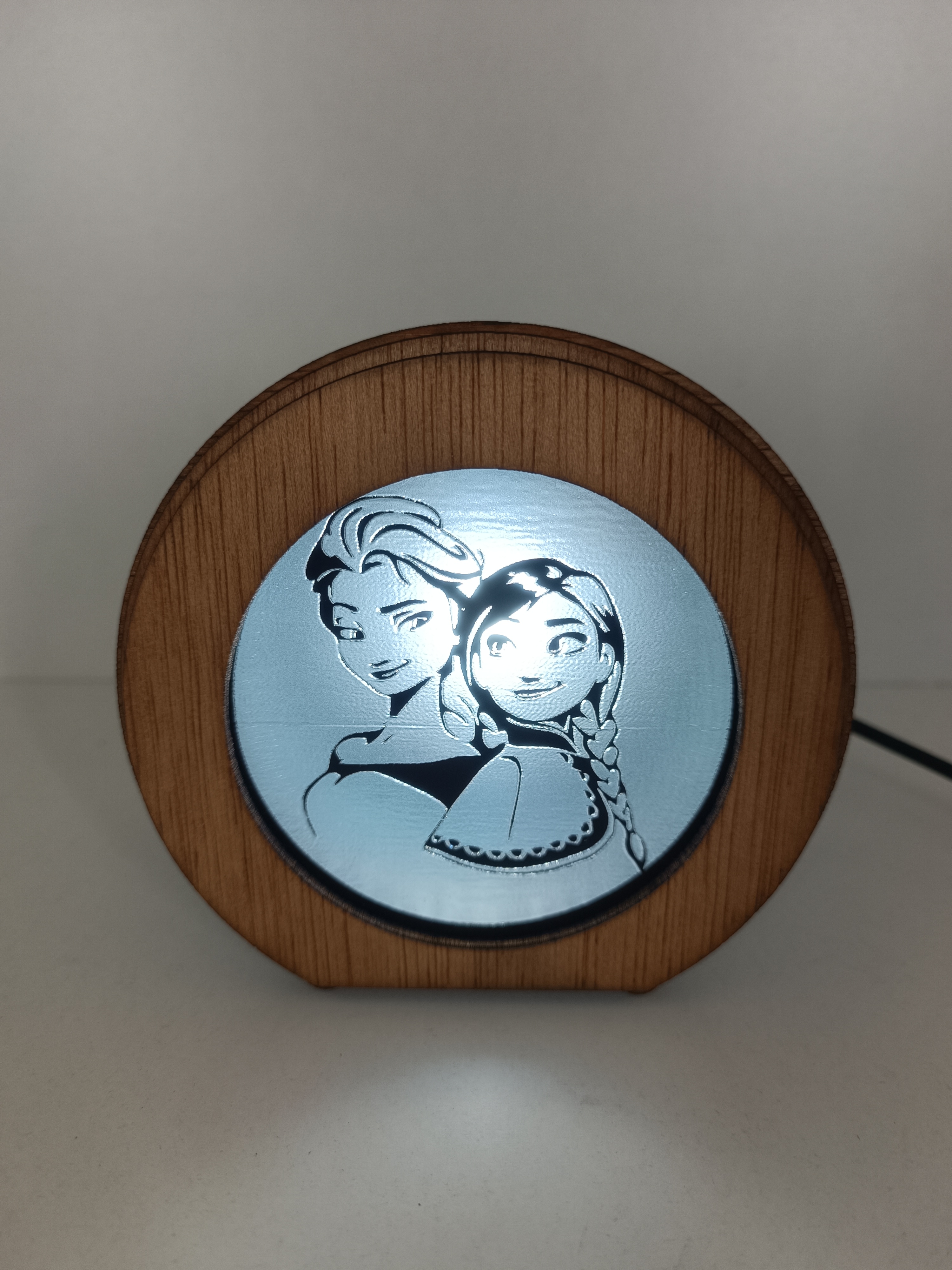 Lámpara Casita Frozen (Elsa y Ana)