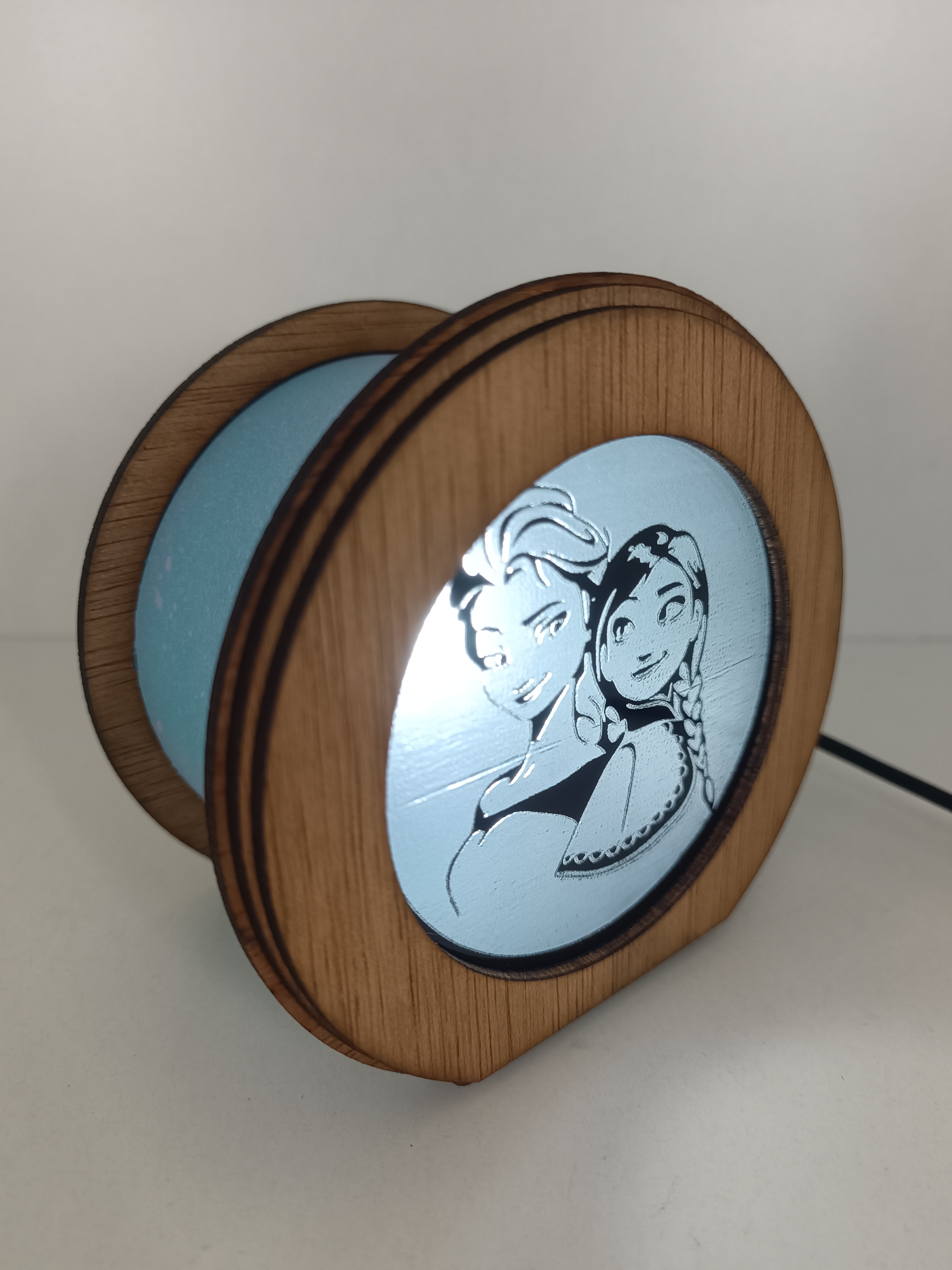 Lámpara Casita Frozen (Elsa y Ana)