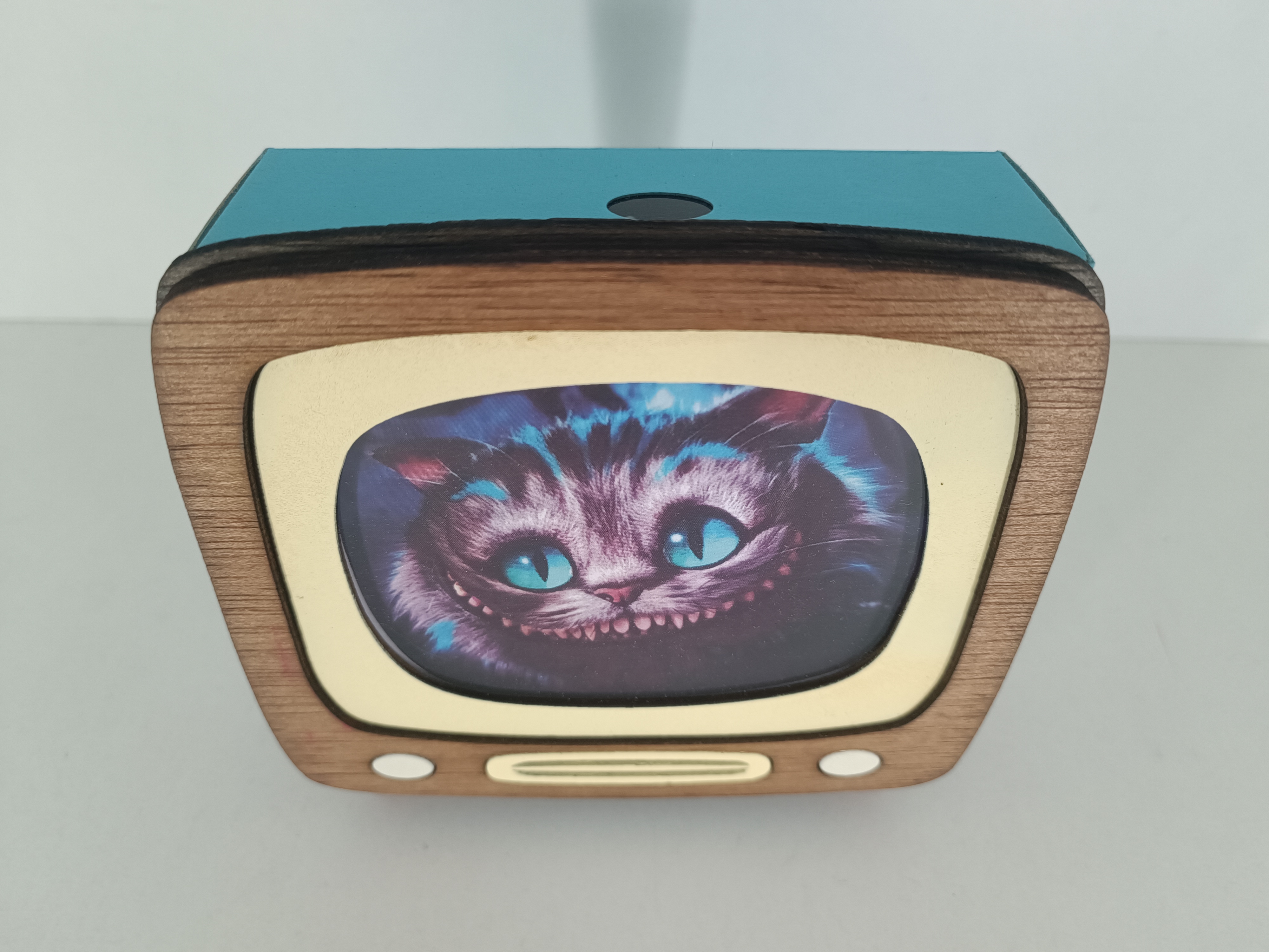 Lámpara TV Gato Cheshire (Alice in Wonderland)