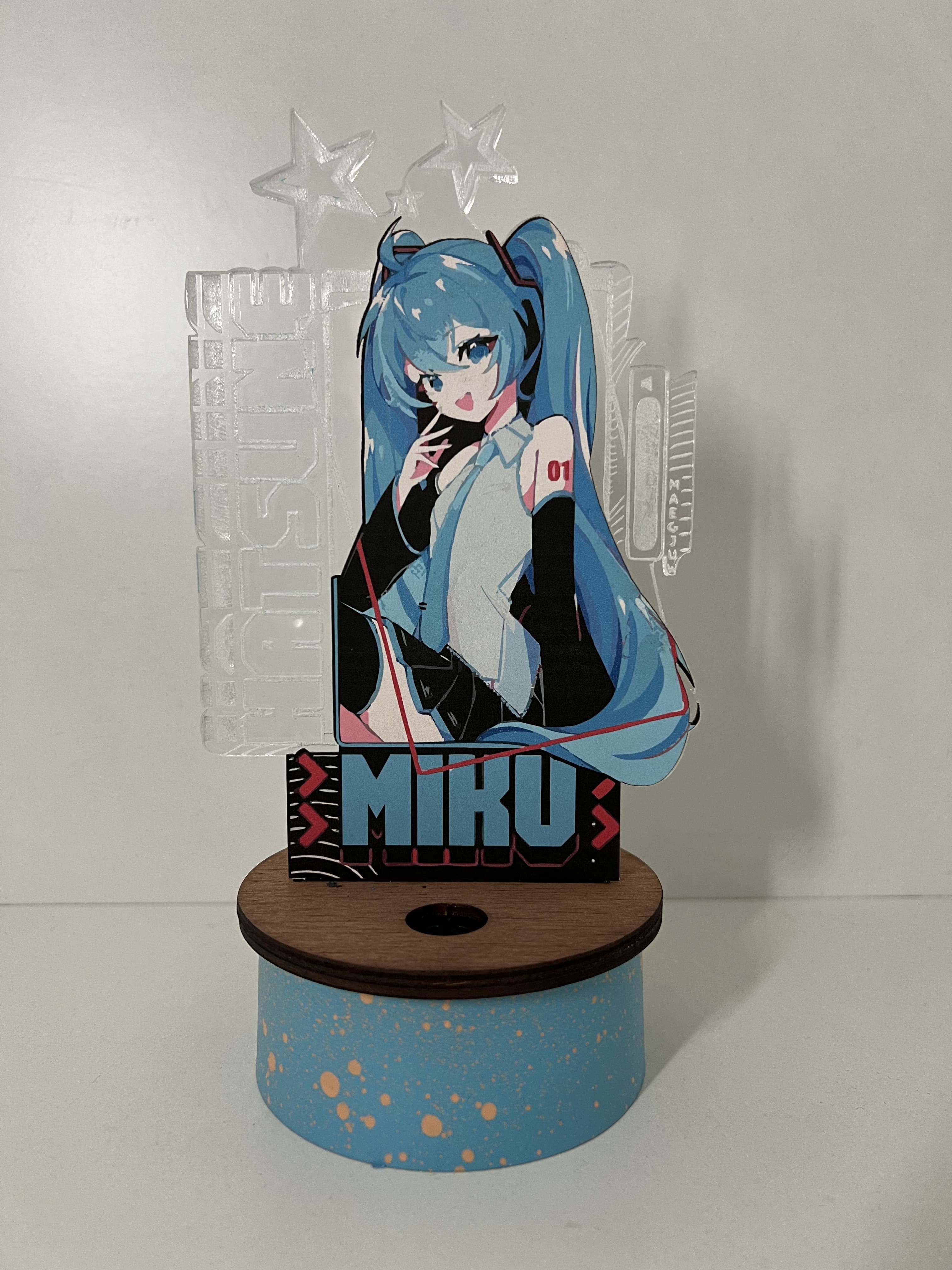 Lámpara Acrílico Hatsune Miku