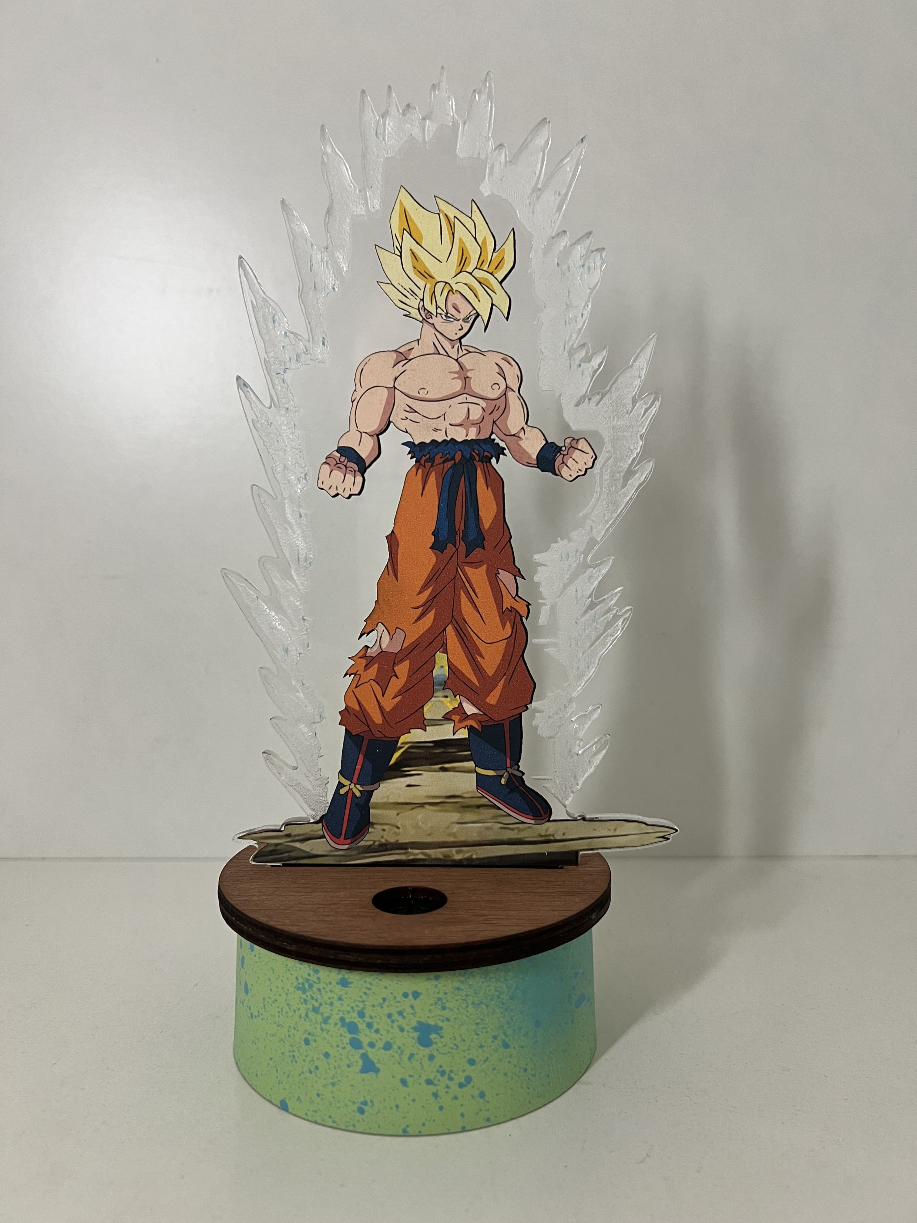Lámpara Acrílico Goku Dragon Ball