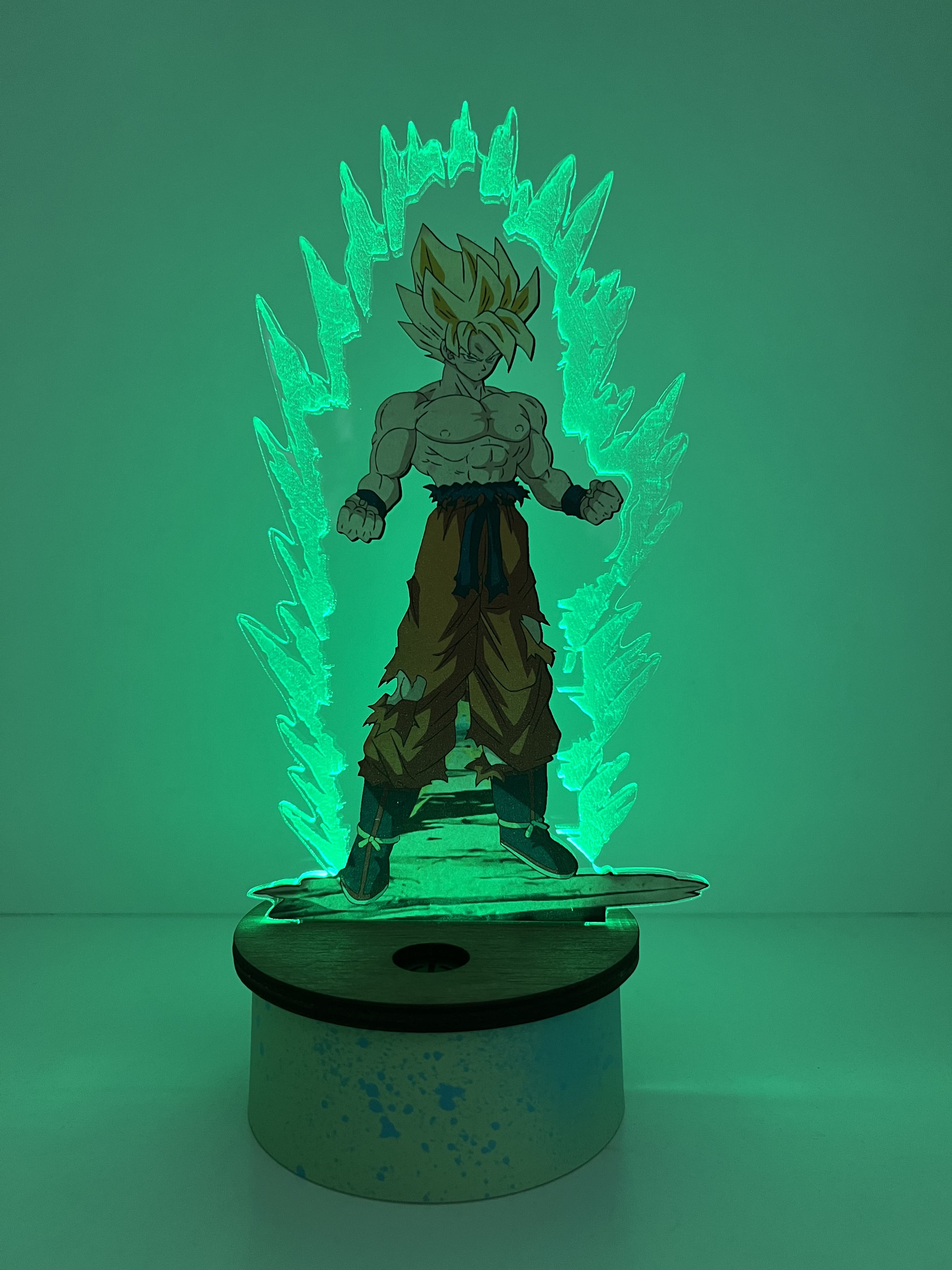 Lámpara Acrílico Goku Dragon Ball