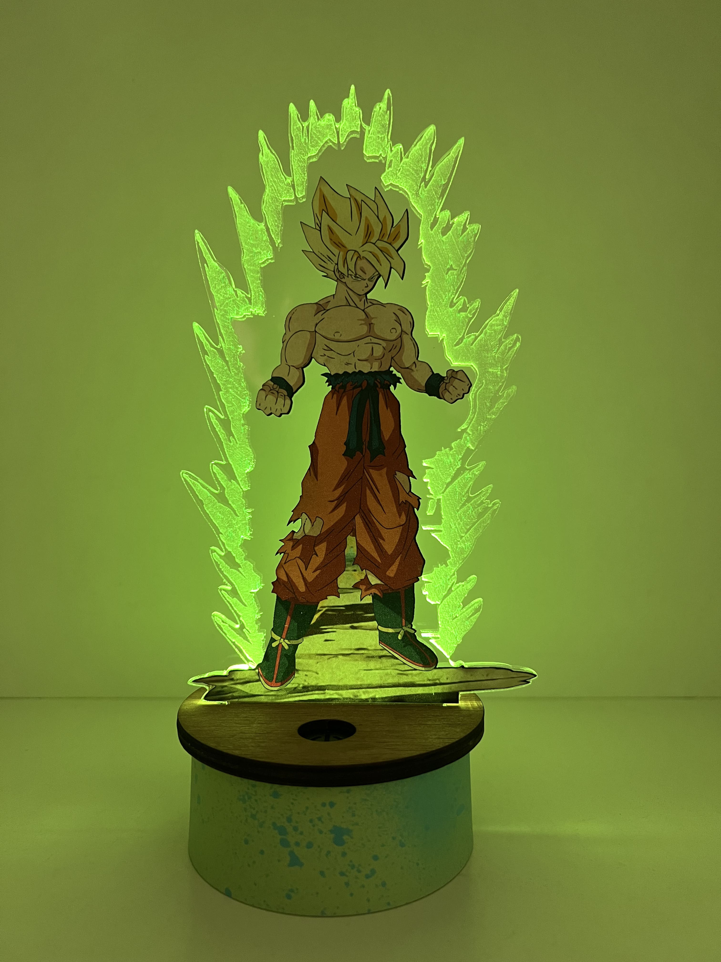 Lámpara Acrílico Goku Dragon Ball