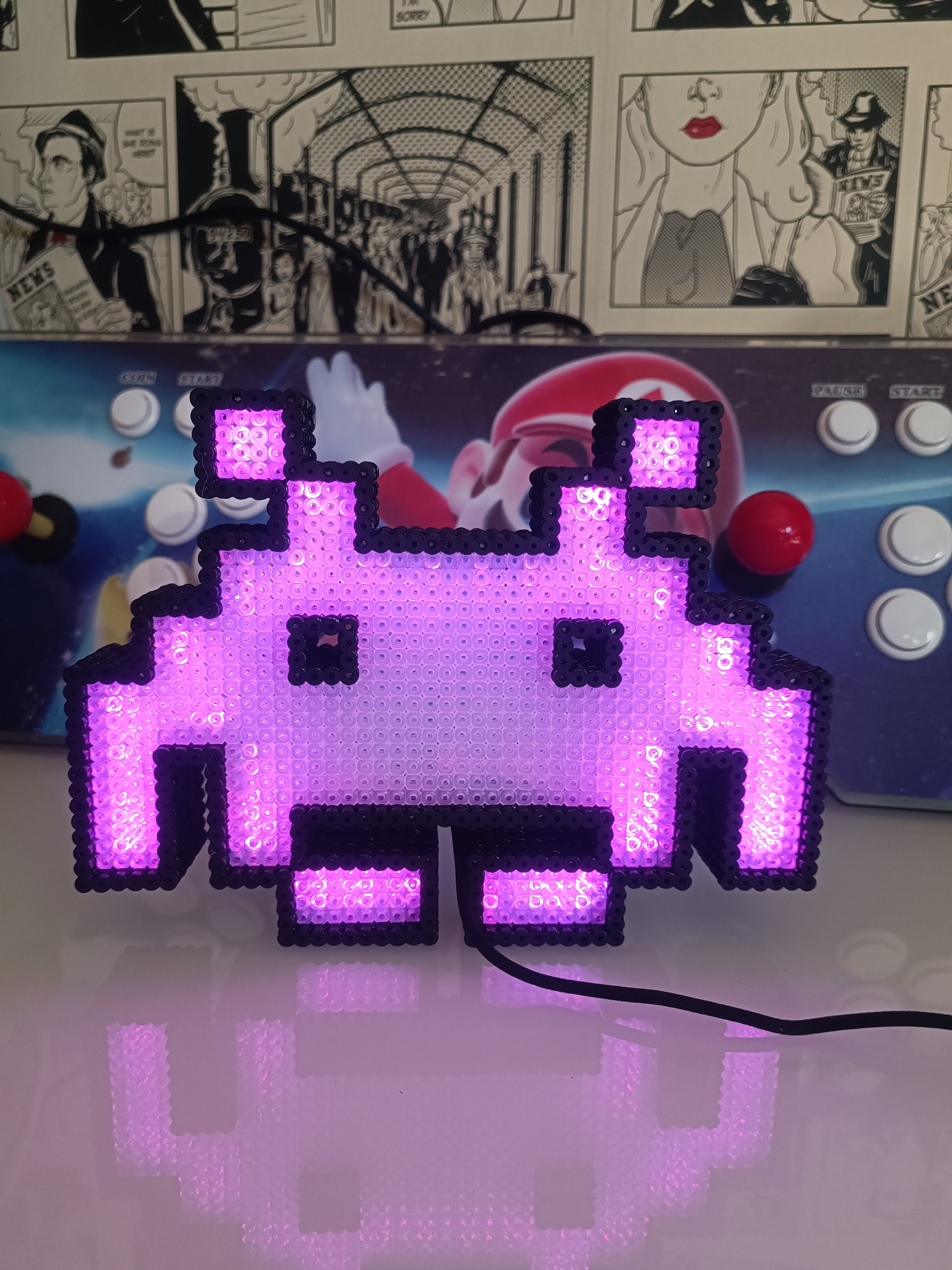 Lámpara Pixel Space Invaders