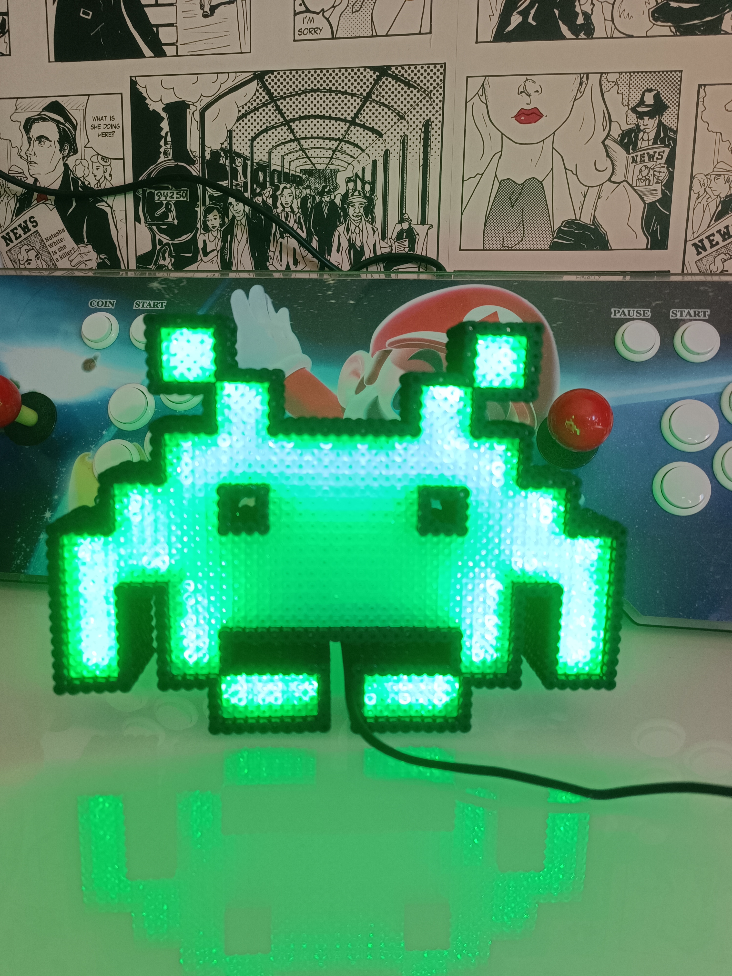 Lámpara Pixel Space Invaders