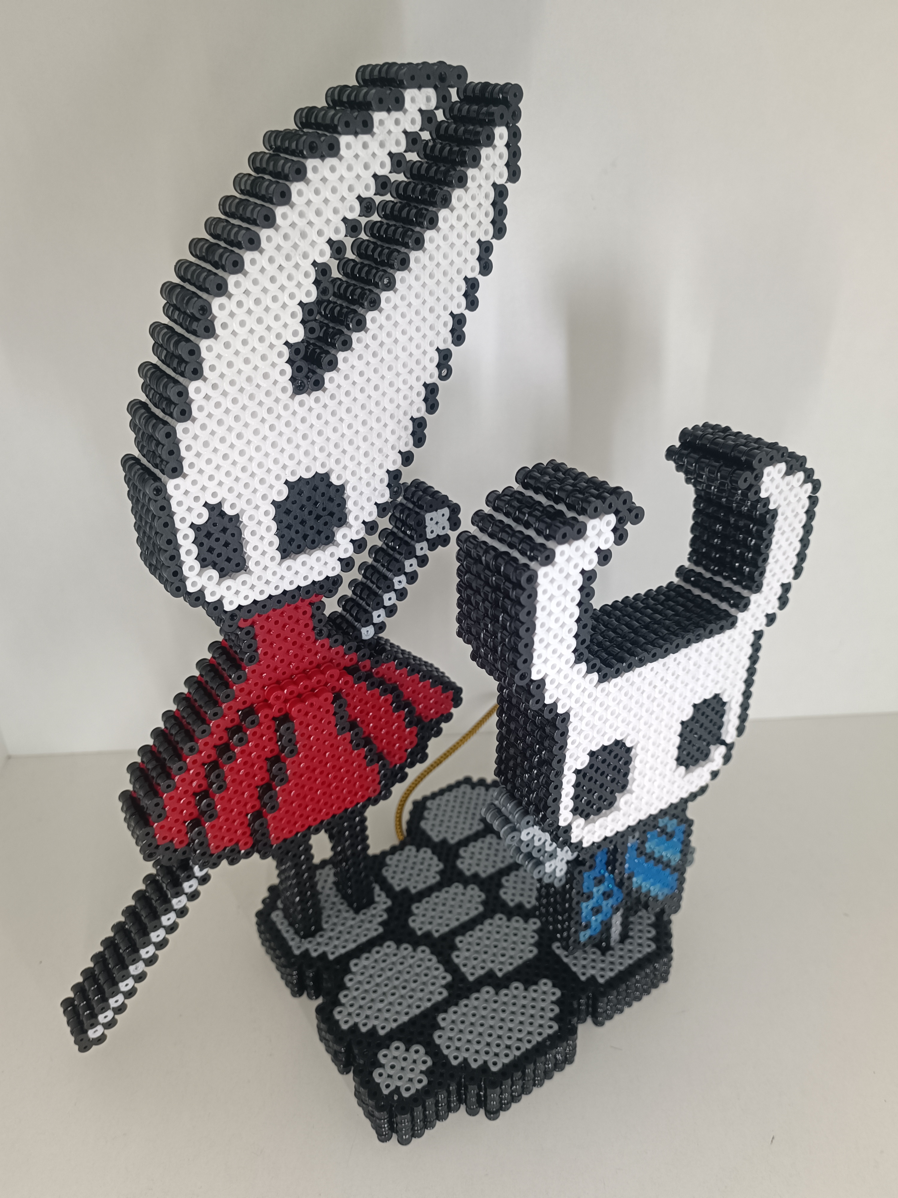 Lámpara Pixel Caballero y Hornet Hollow Knight