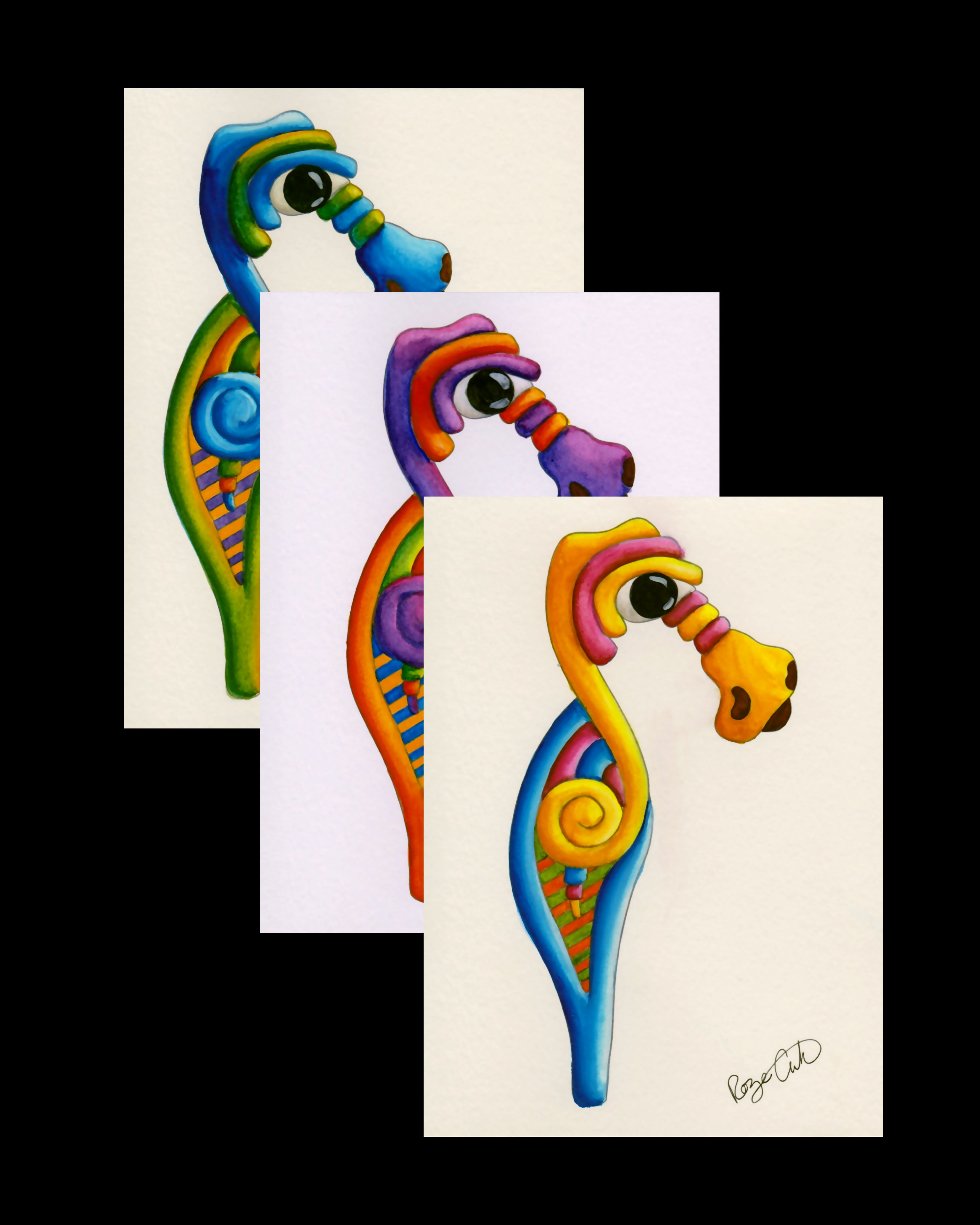 Greeting Card - Seahorse