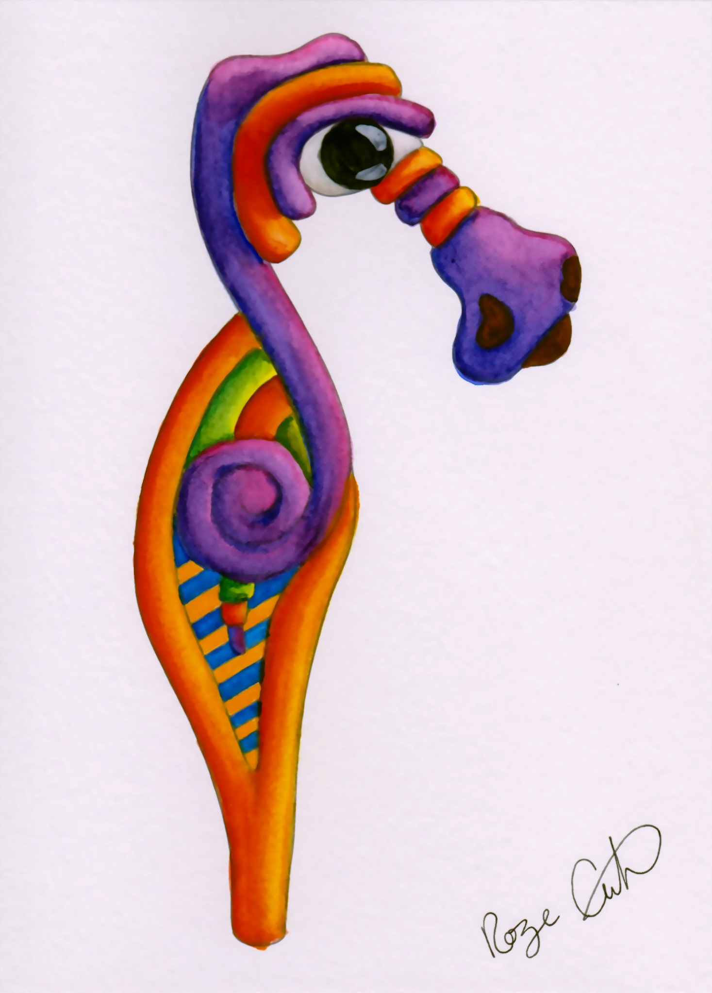 Greeting Card - Seahorse
