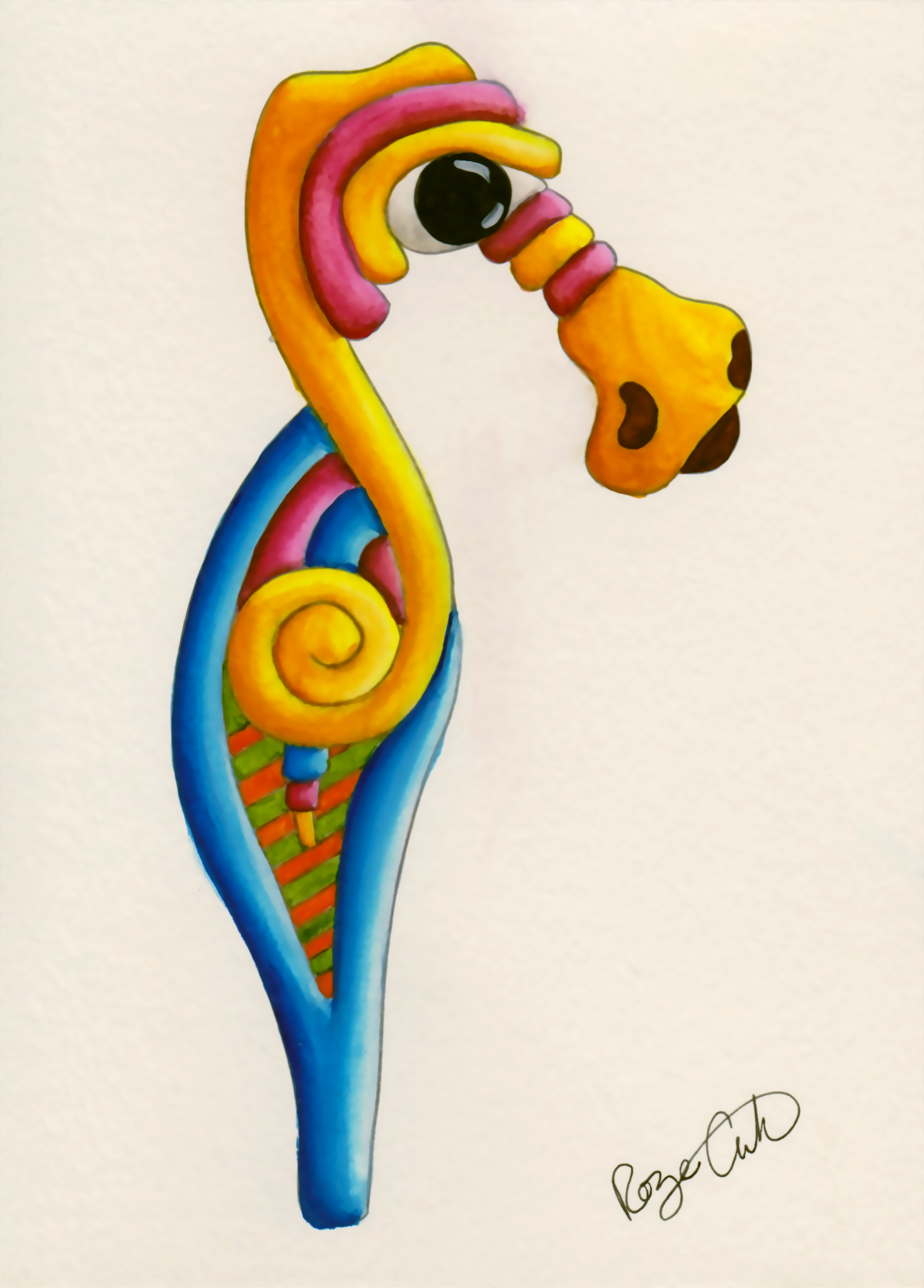 Greeting Card - Seahorse