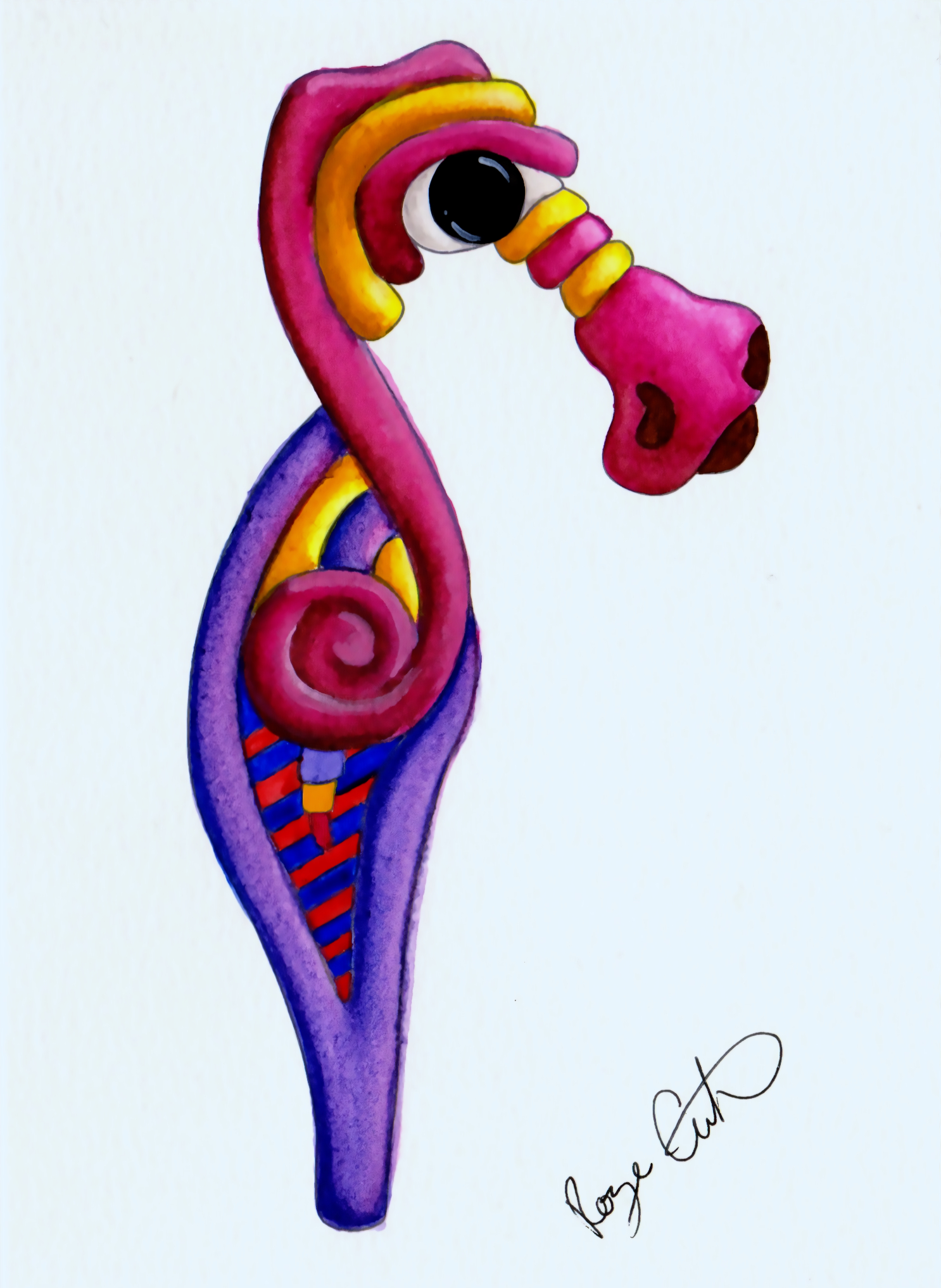 Greeting Card - Seahorse