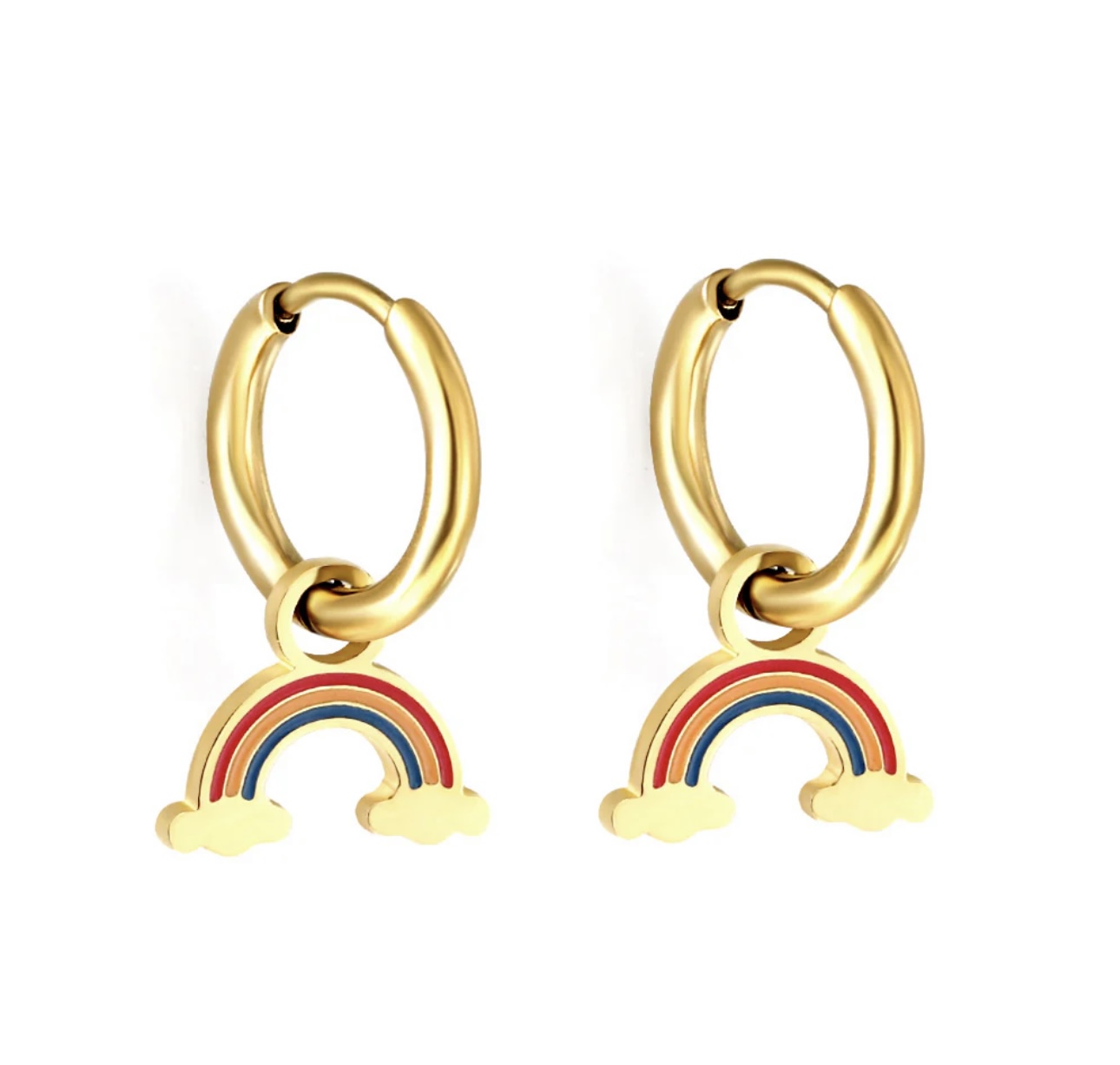 Mia Rainbow hoop earrings