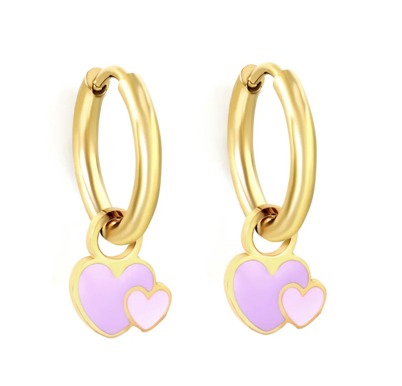 Aisha Heart Hoop Earrings