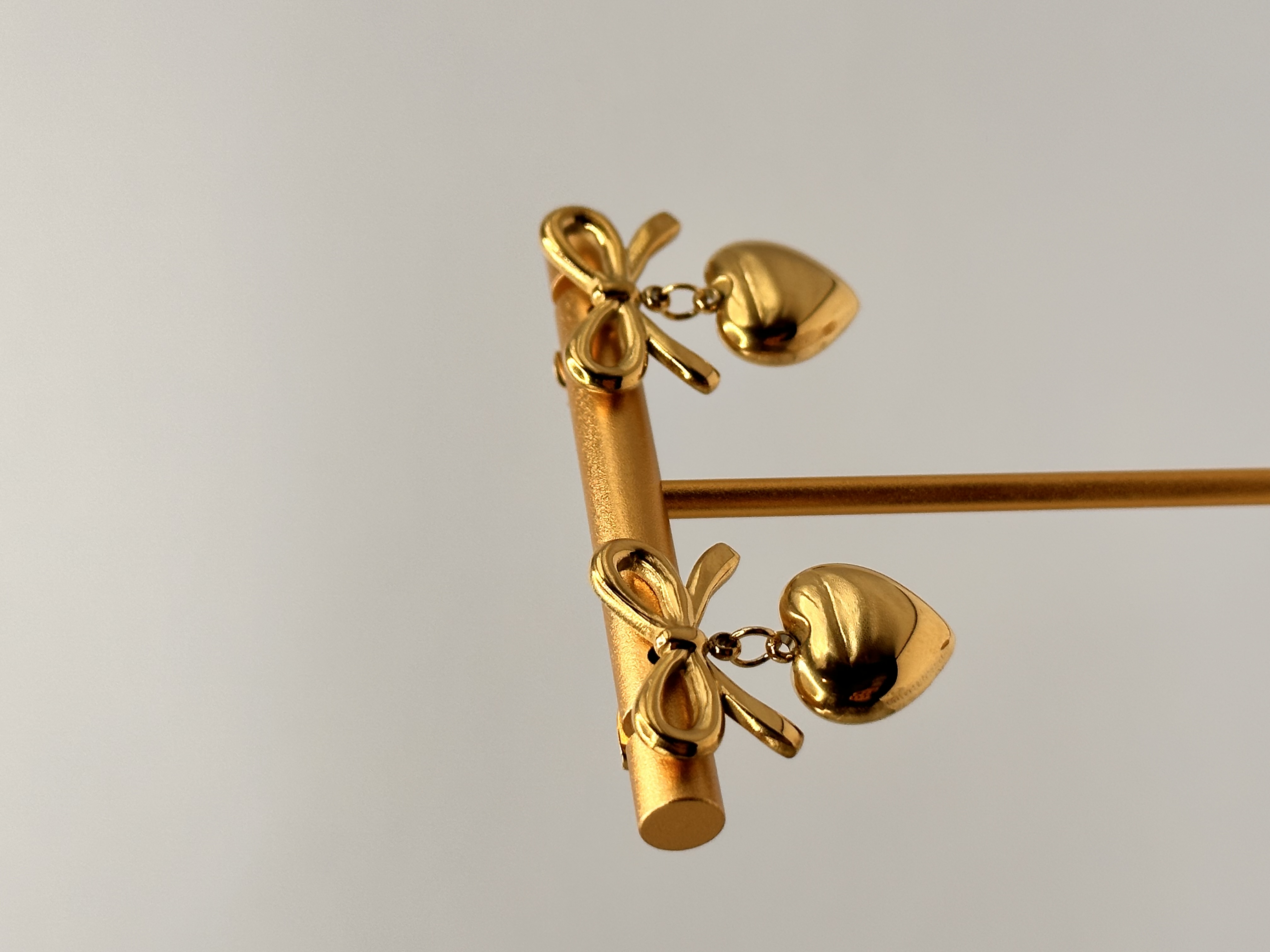 Lia's Bow Heart Earrings