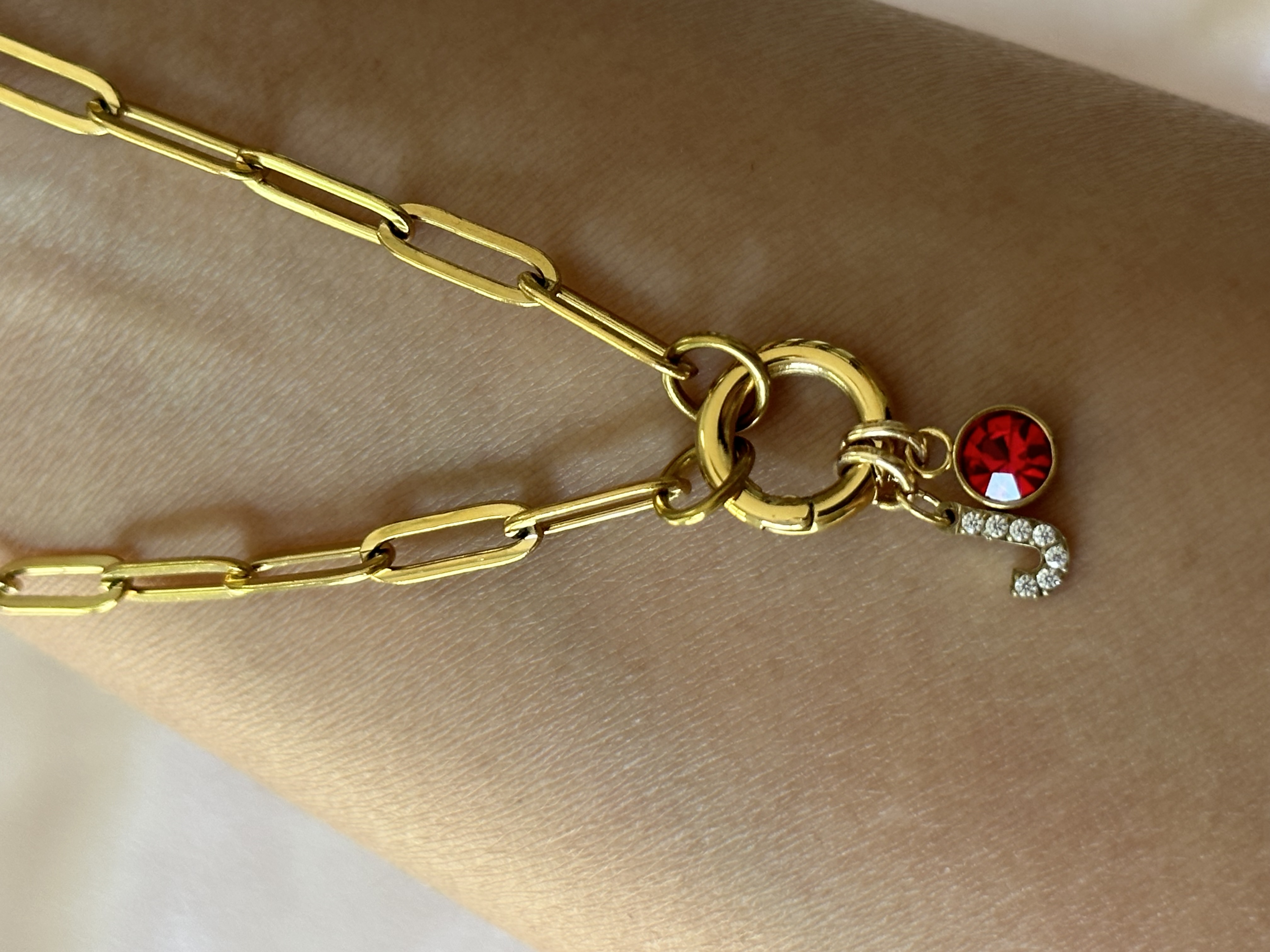 Personalize Your Charm: Choose Your Birthstone and initials 