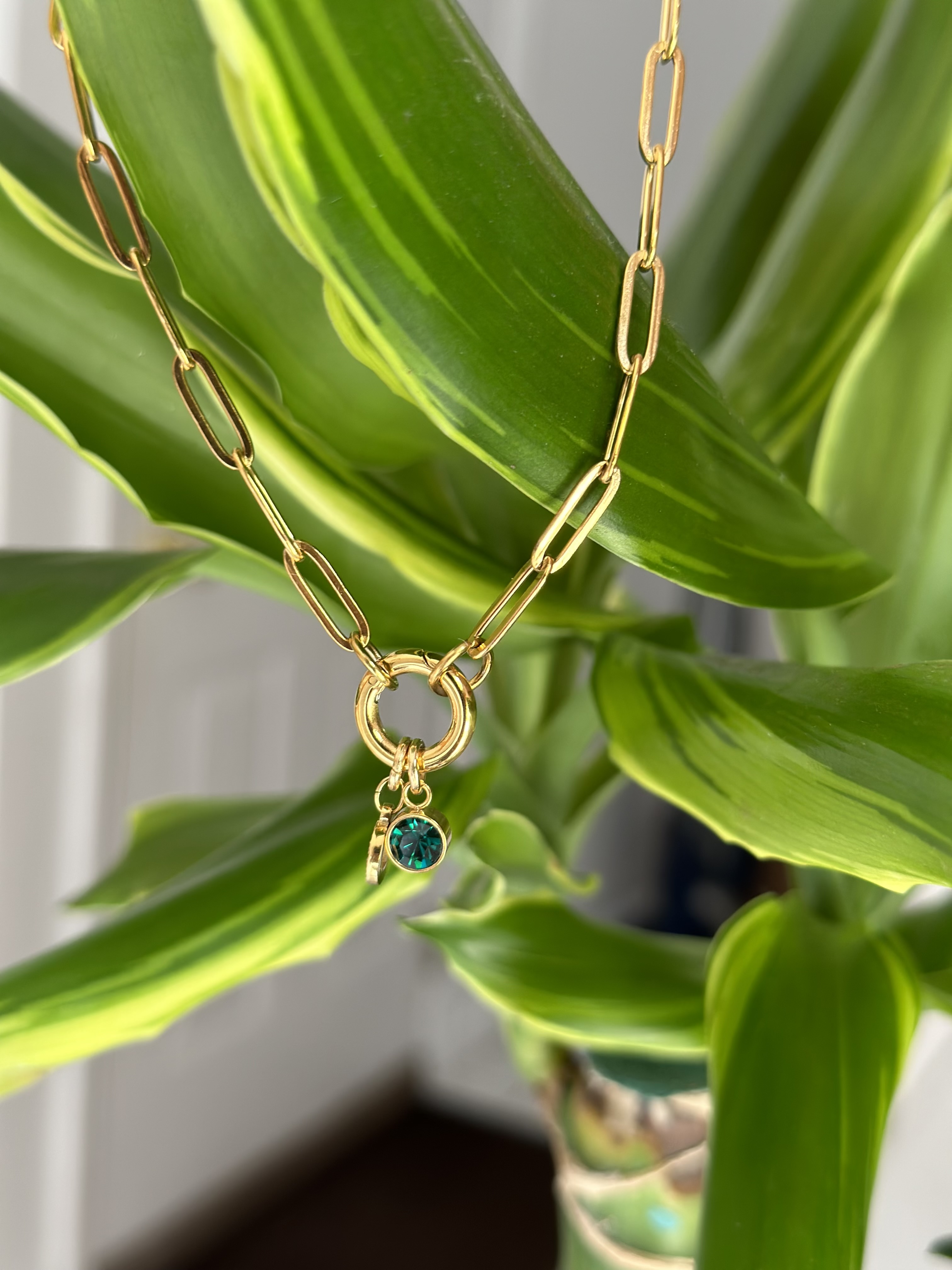 Personalize Your Charm: Choose Your Birthstone and initials 