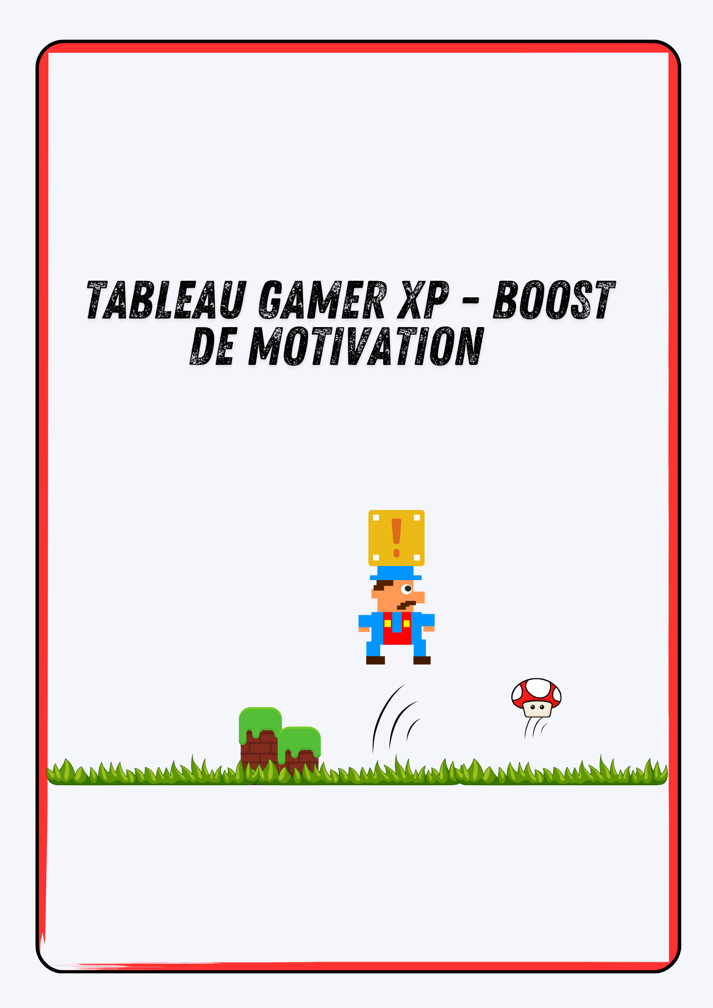 Tableau de récompense - tableau de boost de motivation