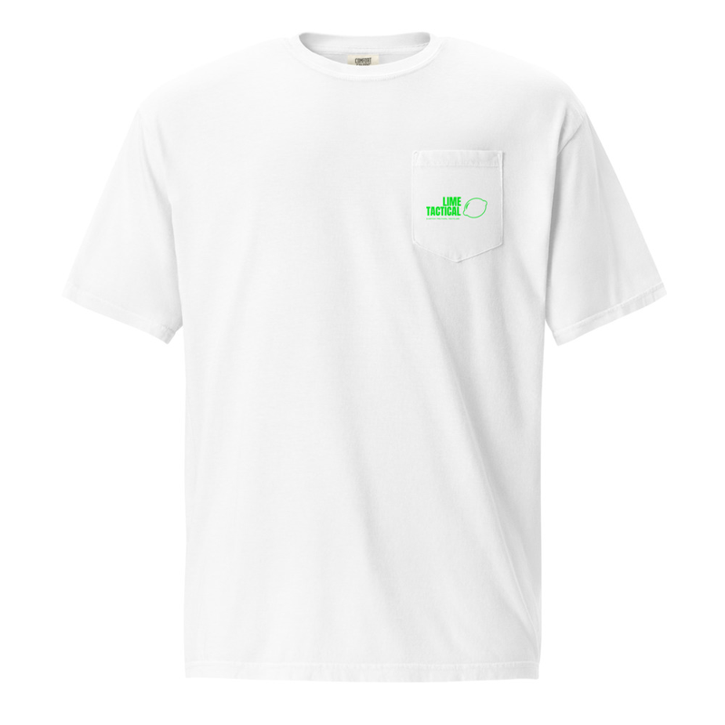 Lime Tactical Simple pocket t-shirt