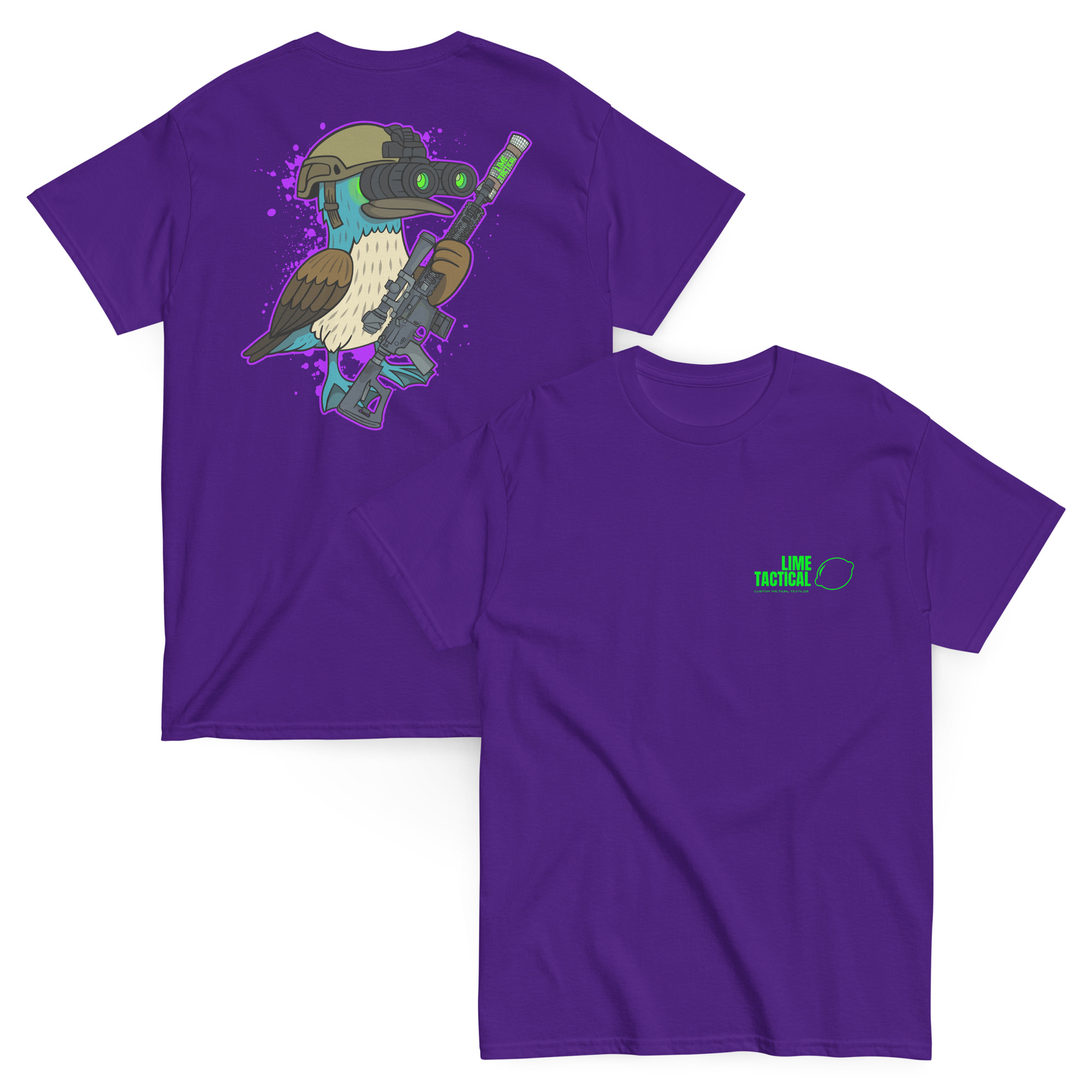 Lime Tactical Blue Footed Boobie classic tee